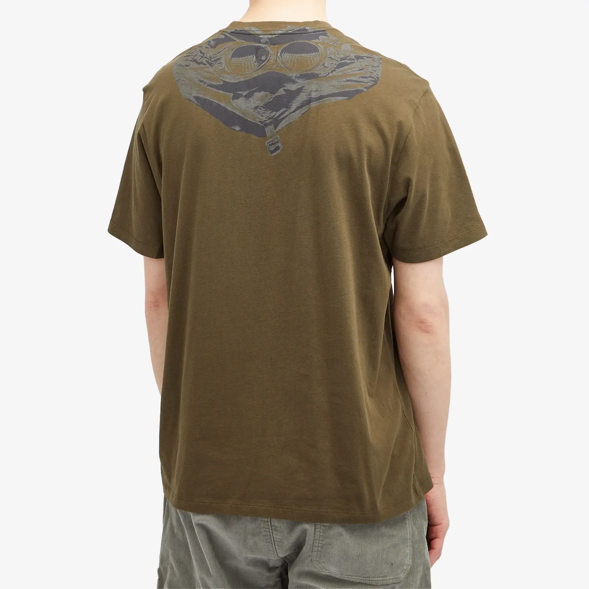 C.P. Company Men's Back Goggle T-Shirt Ivy Green