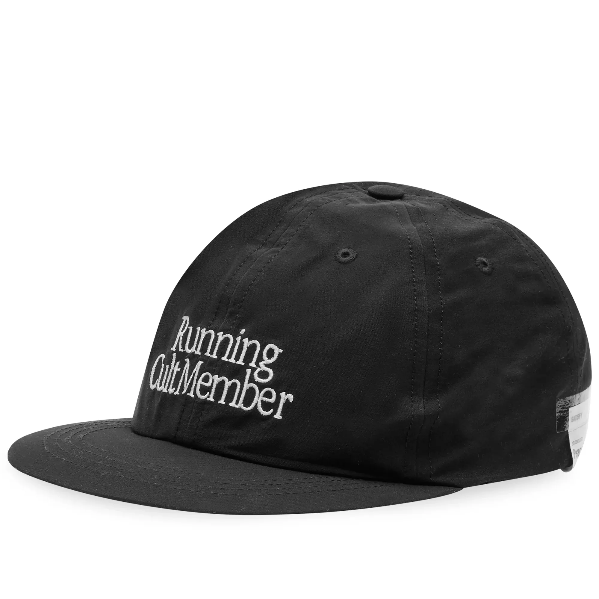 SATISFY サティスファイ Running Cult Member キャップ Satisfy Men's Peaceshell Running Cult Member Cap Black | 5115-BK