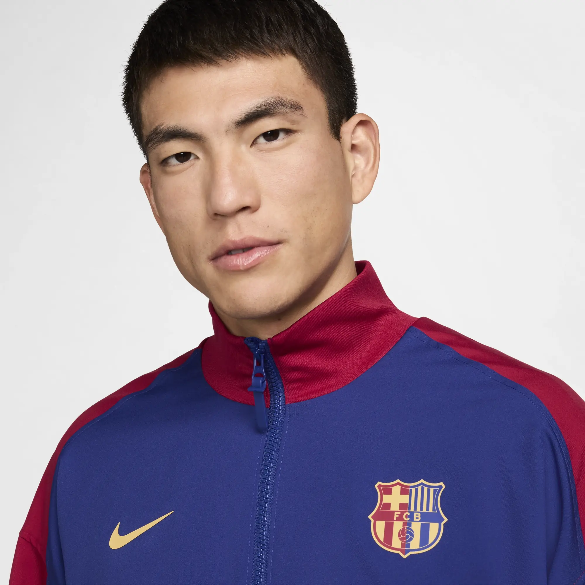 Nike Barcelona Dri-Fit Strike Anthem Jacket - Royal/Red - 2024-2025