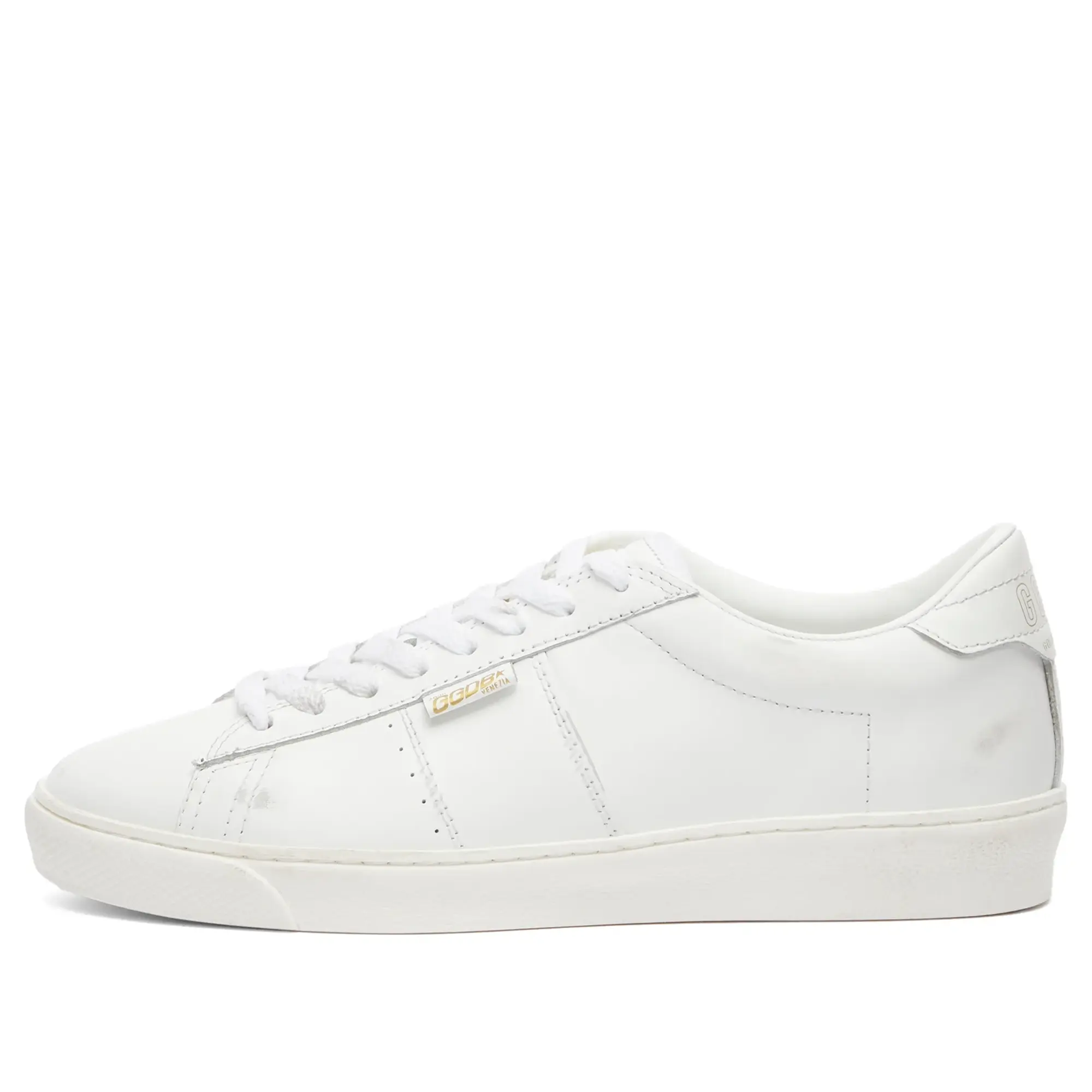 Golden Goose Men's Matchstar Leather Sneaker Optic White