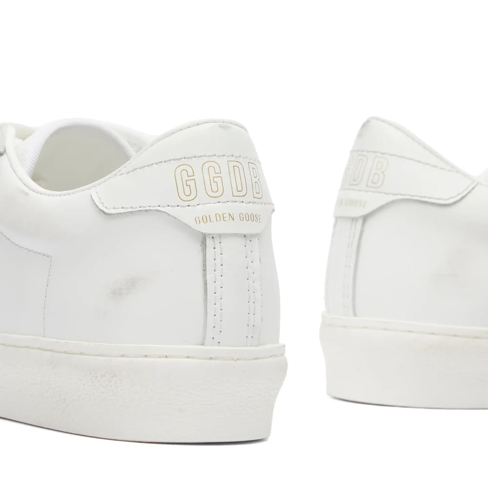 Golden Goose Men's Matchstar Leather Sneaker Optic White