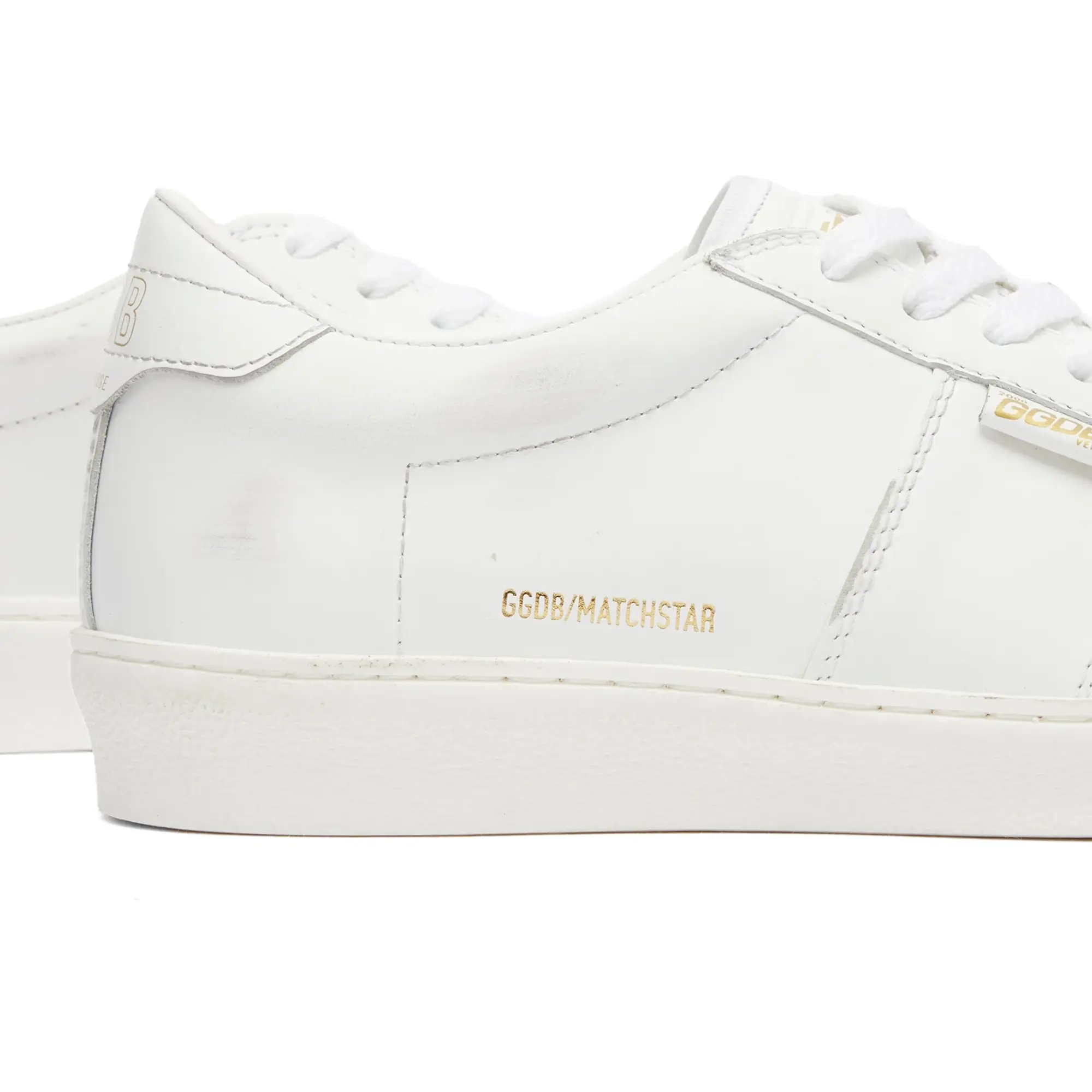 Golden Goose Men's Matchstar Leather Sneaker Optic White