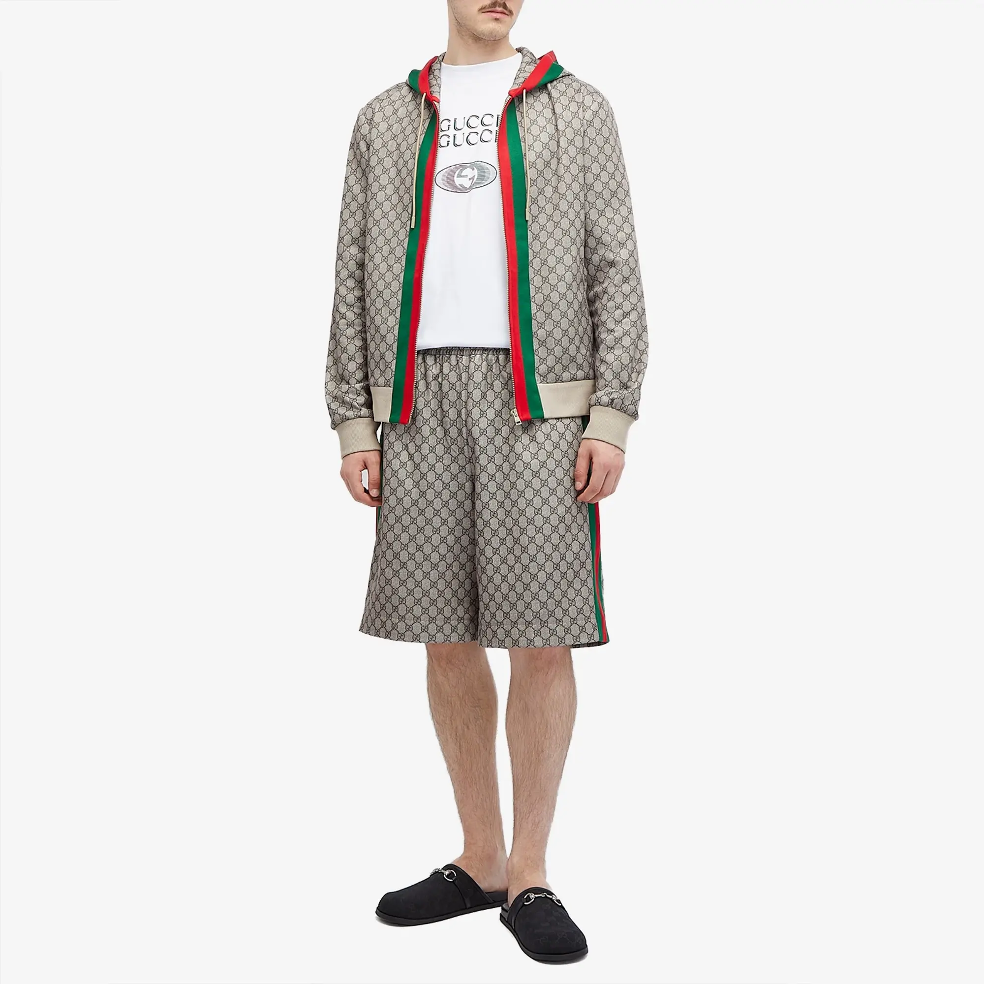 Gucci Men's GG Monogram GRG Shorts Beige