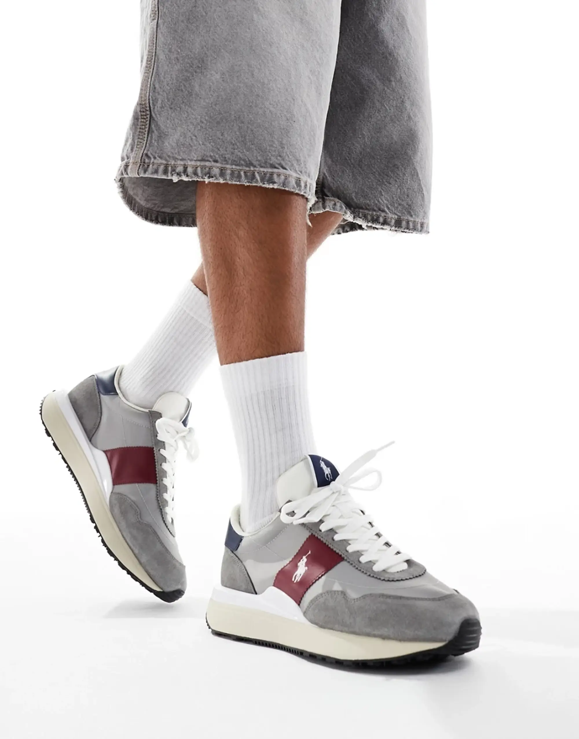 Polo Ralph Lauren Train '89 Trainer In Grey