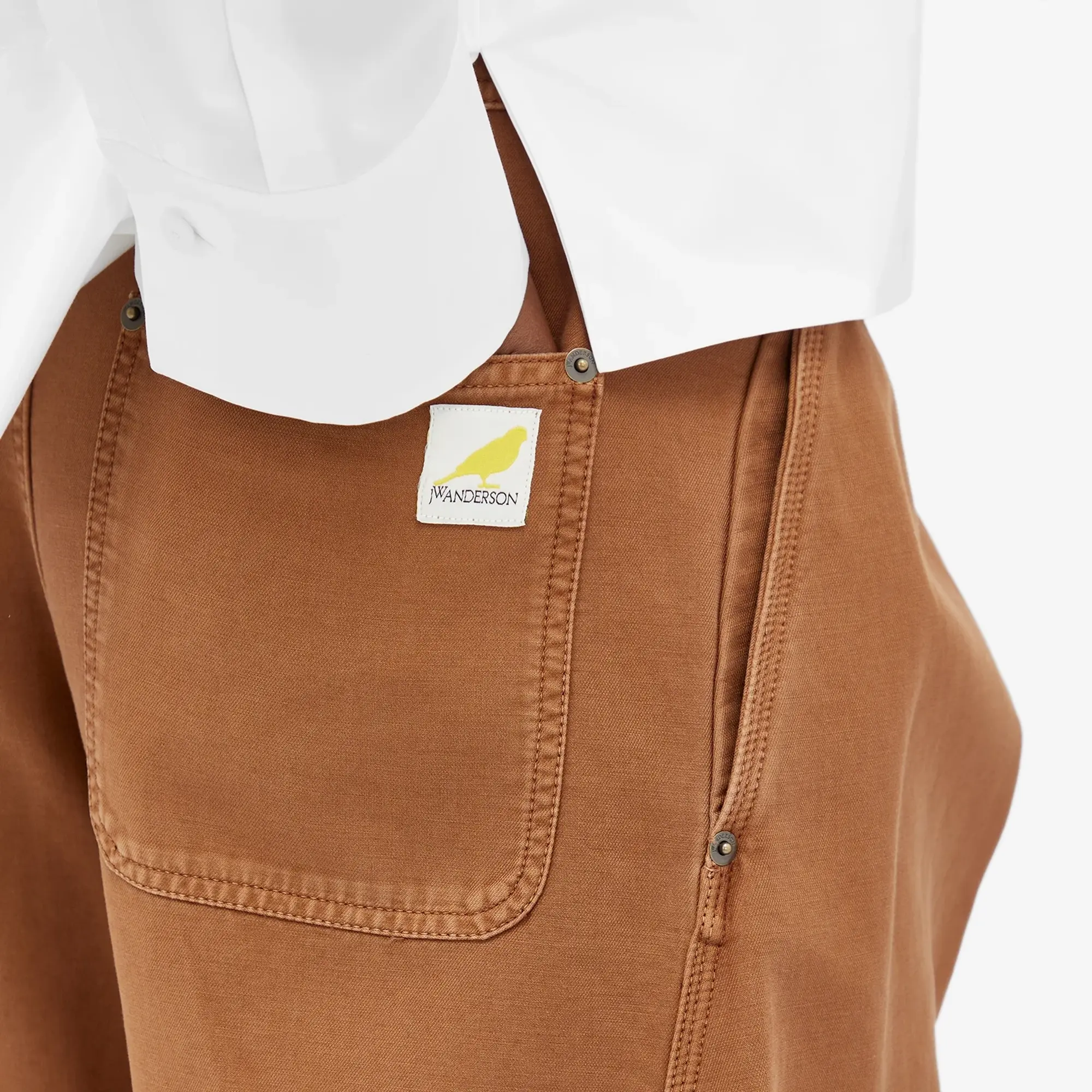 JW Anderson Women's Twisted Seam Trousers Caramel