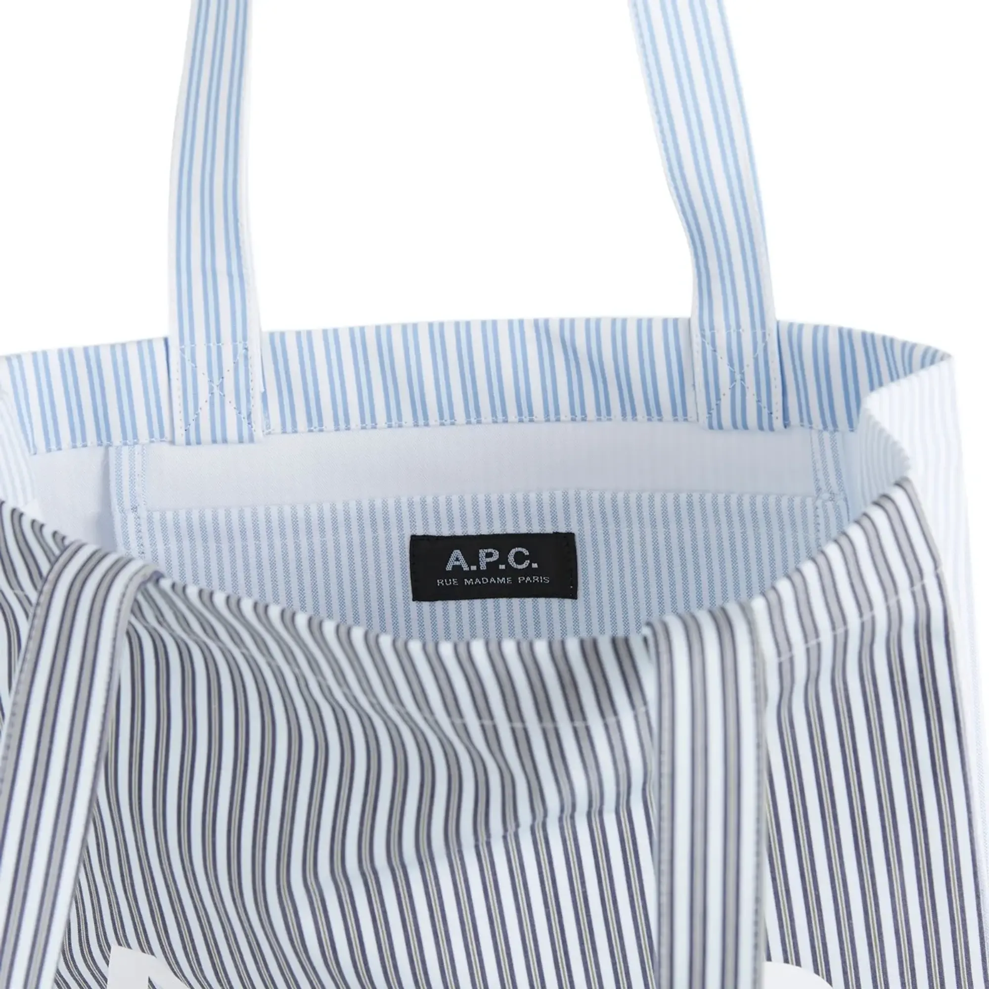 ☆A.P.C.☆ Lou Madame Lou Tote Bag Dark Navy PSAJSM61937IAK Lou Rue Madame tote bag | Recycled canvas | A.P.C. Accessories