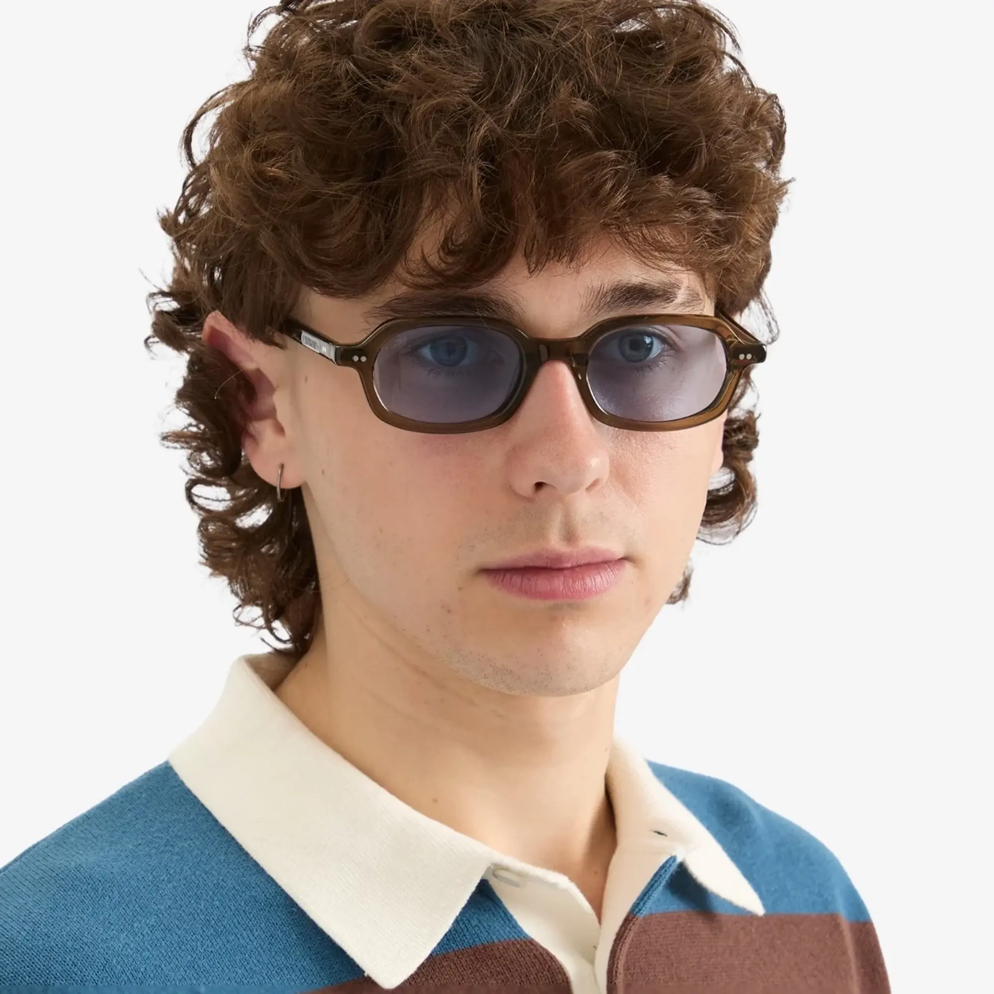 Akila Psyche Sunglasses Olive Green/Sky Blue