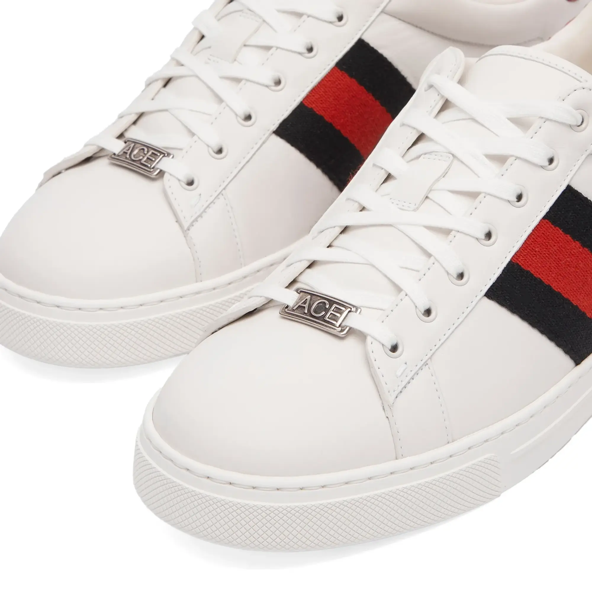 Gucci Men's Ace Sneaker White/Red/Green