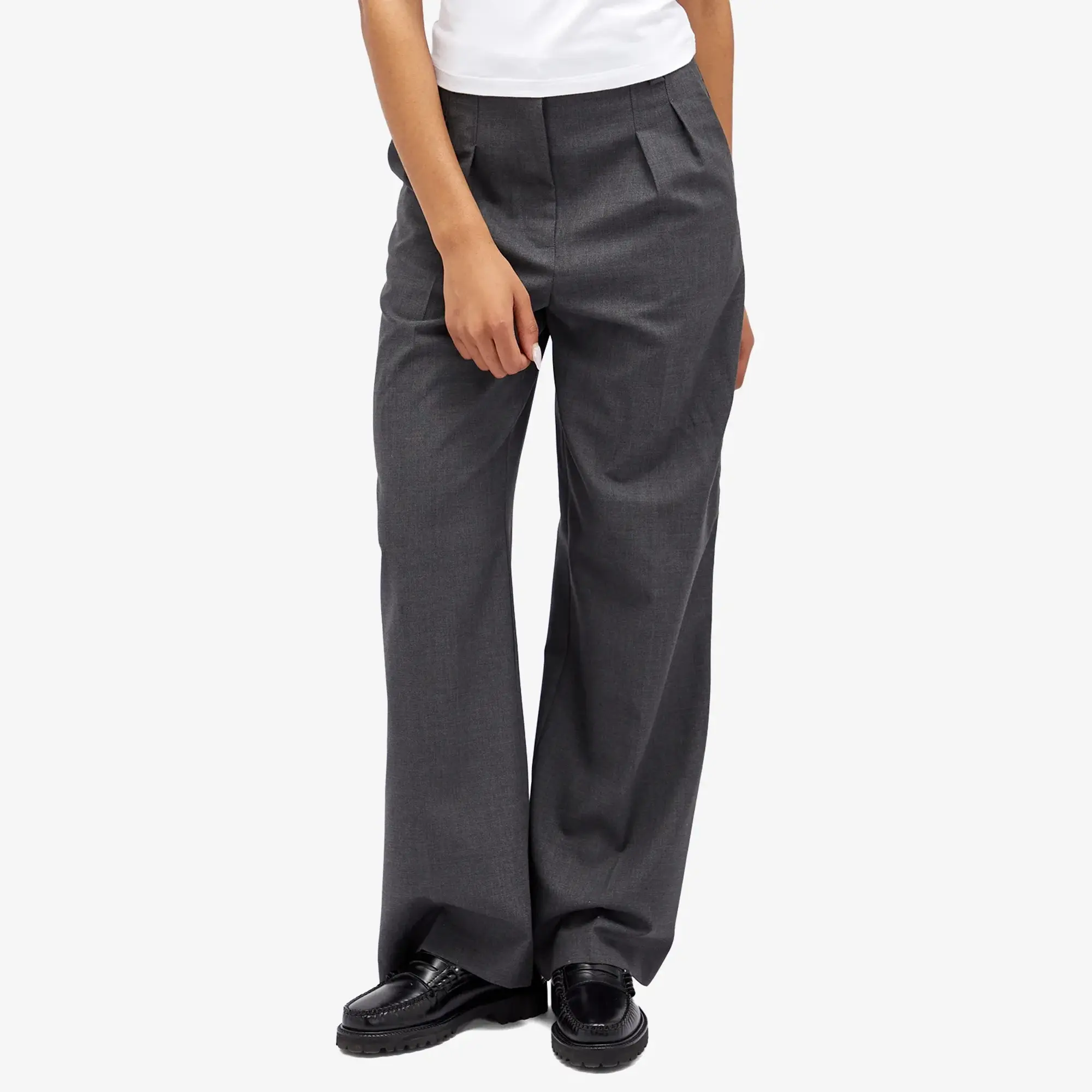 A.P.C. Women's Tressie Pleated Trousers Grey