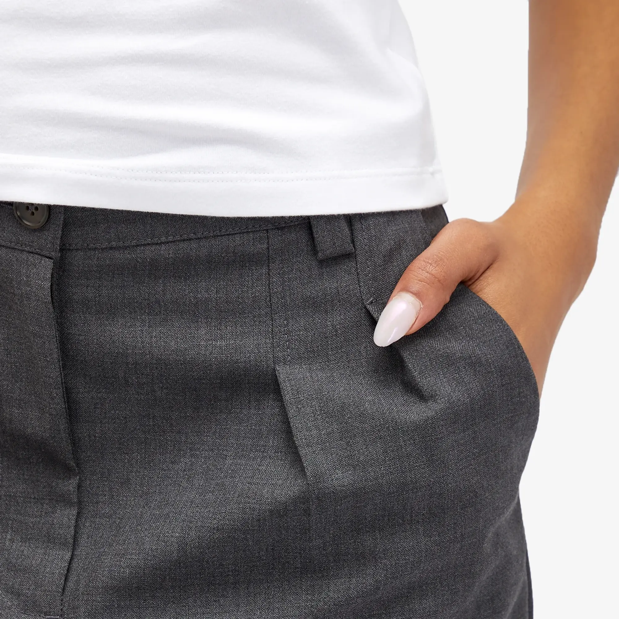 A.P.C. Women's Tressie Pleated Trousers Grey