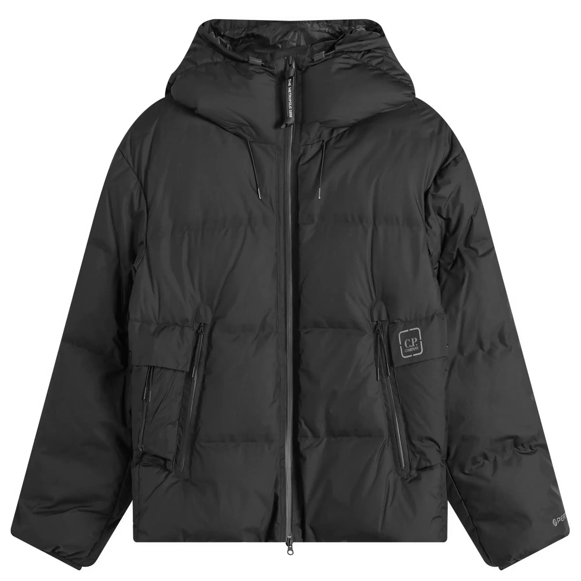 C.P. Company Men's Metropolis Pertex Hooded Down Jacket Black