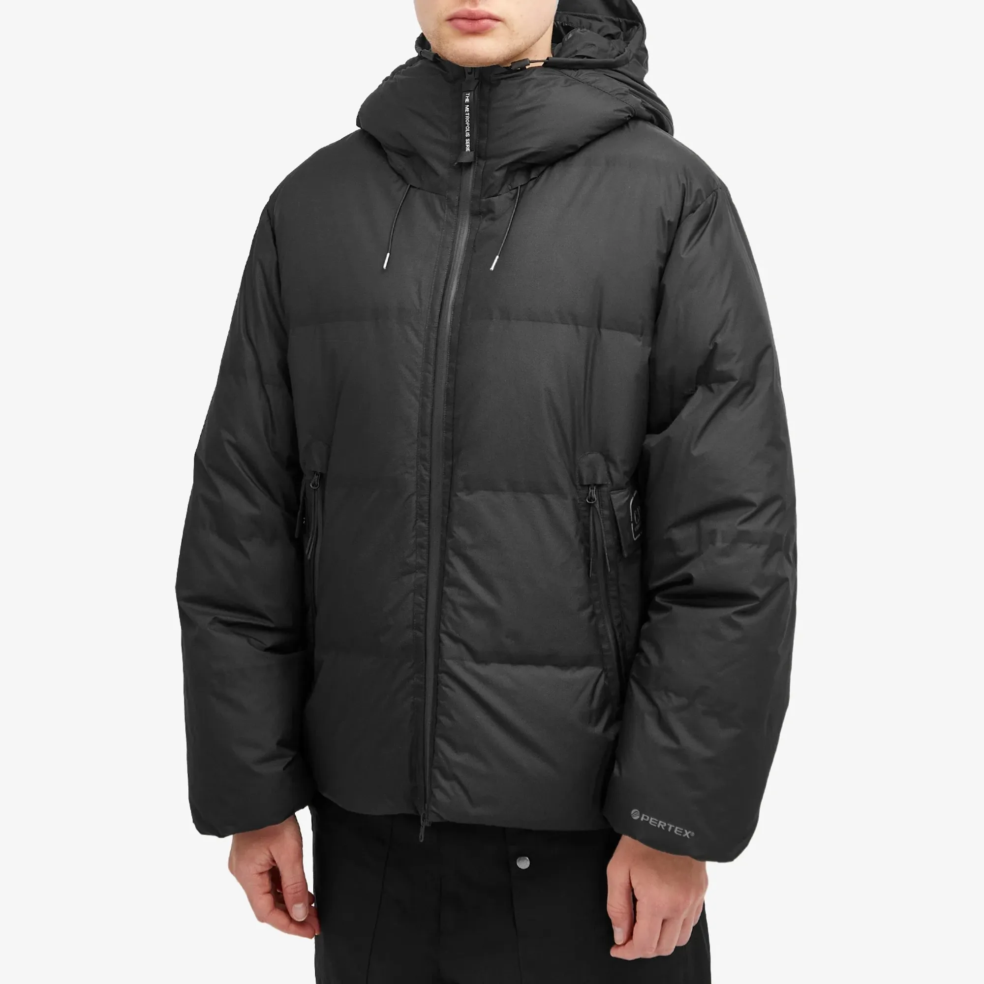C.P. Company Men's Metropolis Pertex Hooded Down Jacket Black