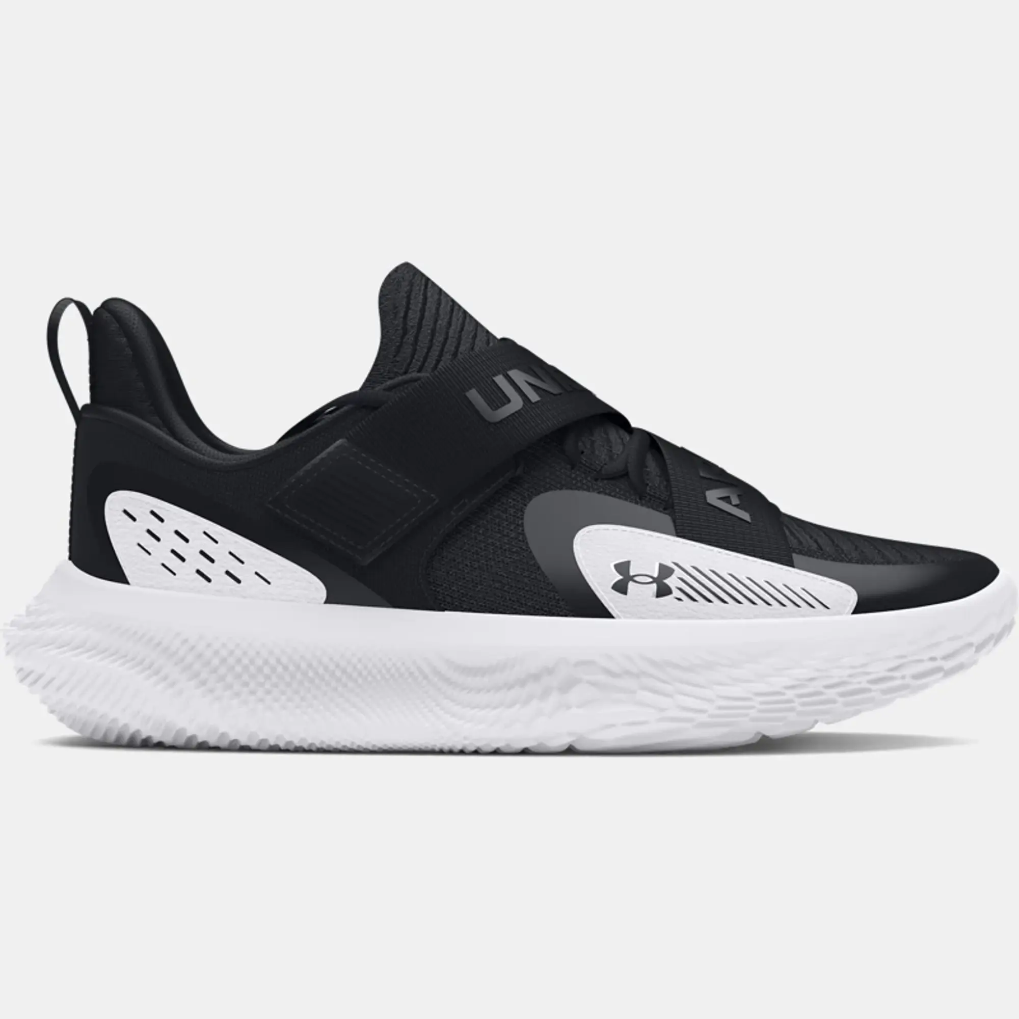 Unisex  Under Armour  FUTR X 4 Basketball Shoes Black / White / Black 13
