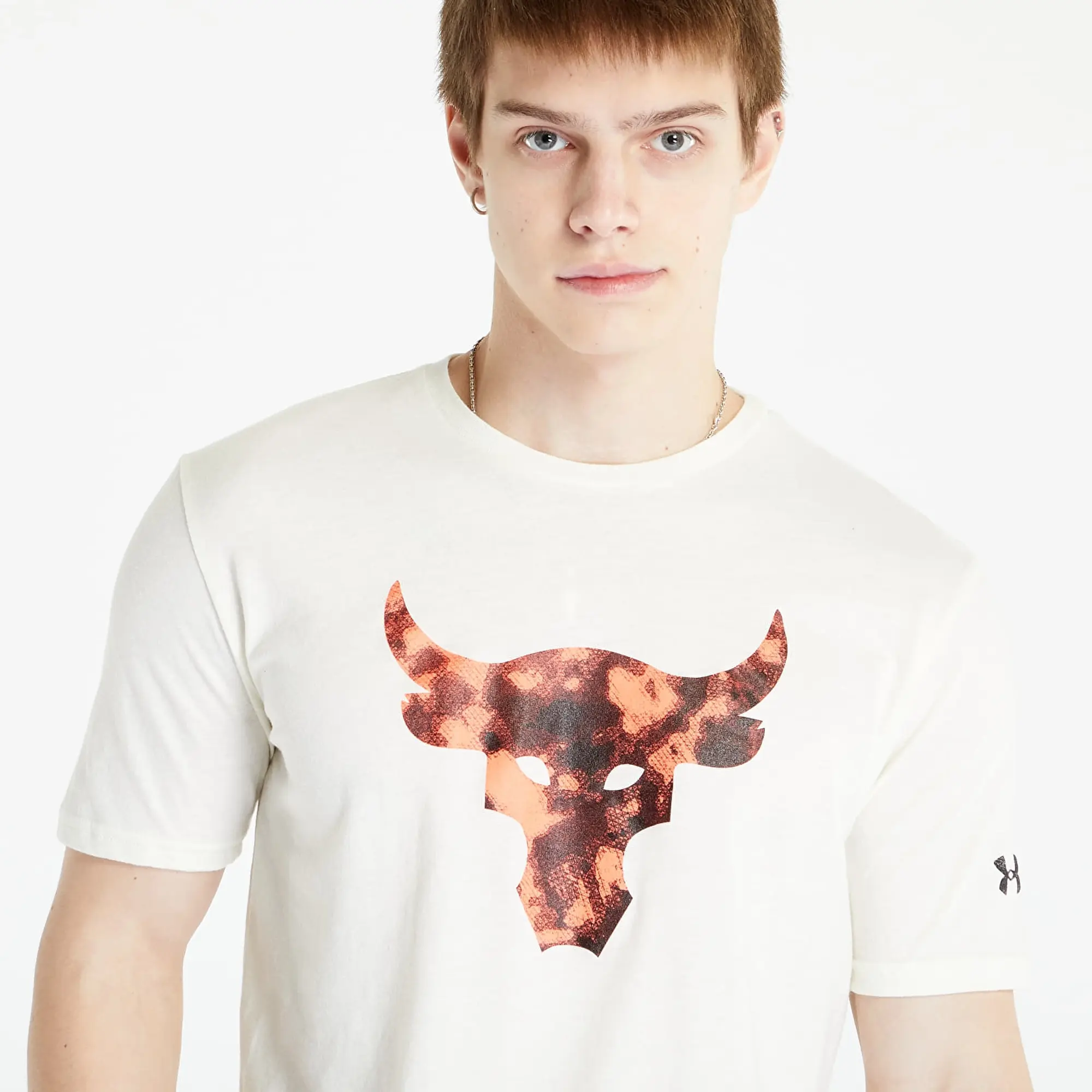 Under Armour Armour Ua Pjt Rock Brahma Bull Ss T-Shirt Mens - White