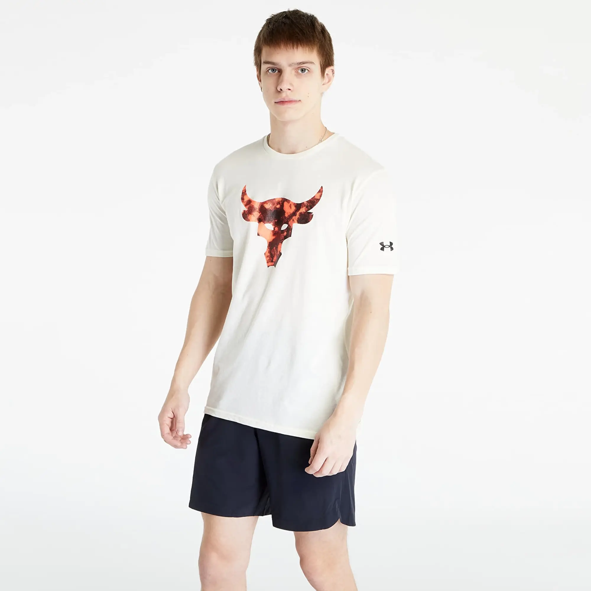 Under Armour Armour Ua Pjt Rock Brahma Bull Ss T-Shirt Mens - White