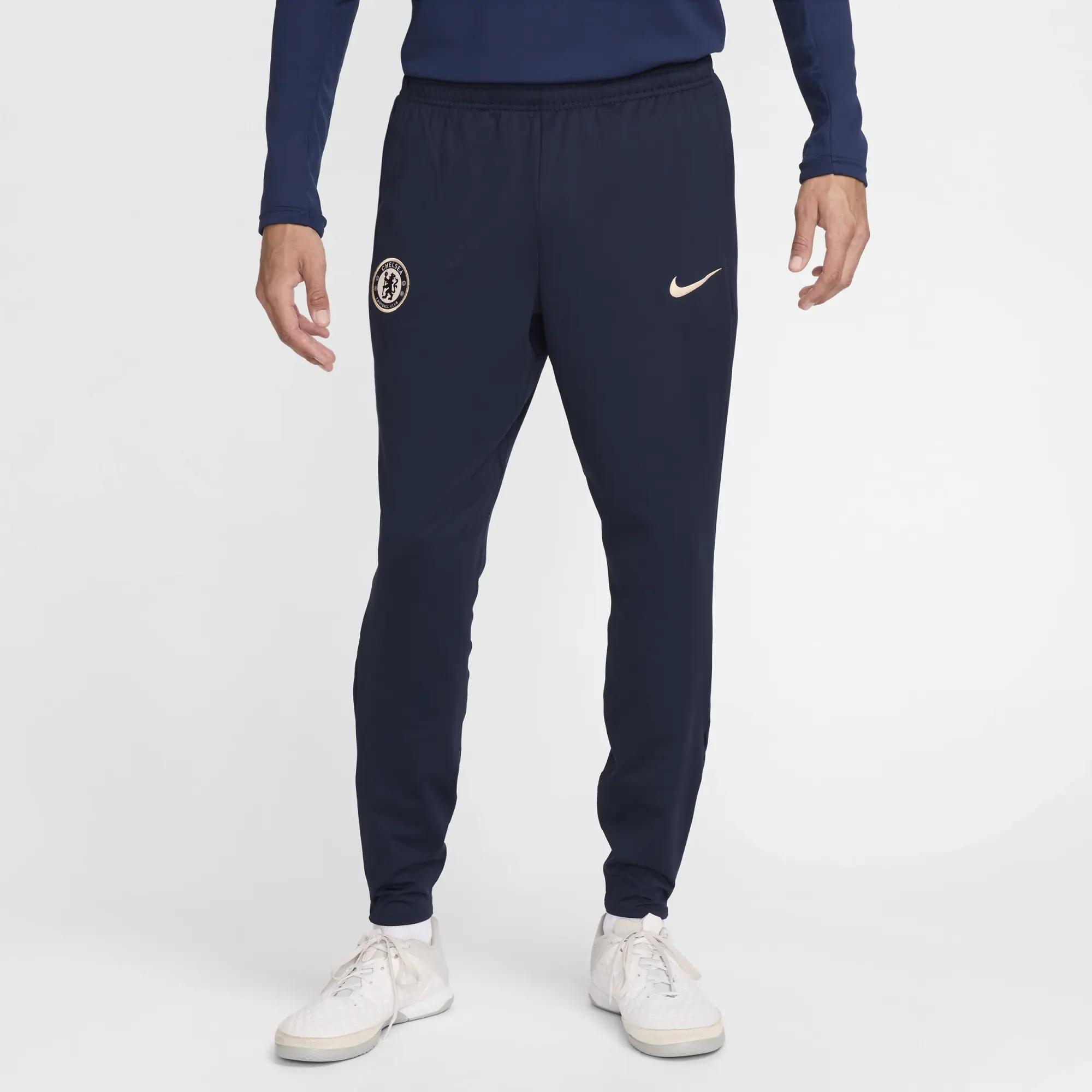 Chelsea F.C. Strike Men's Nike Dri-FIT Football Knit Pants - Blue - Polyester/Elastane