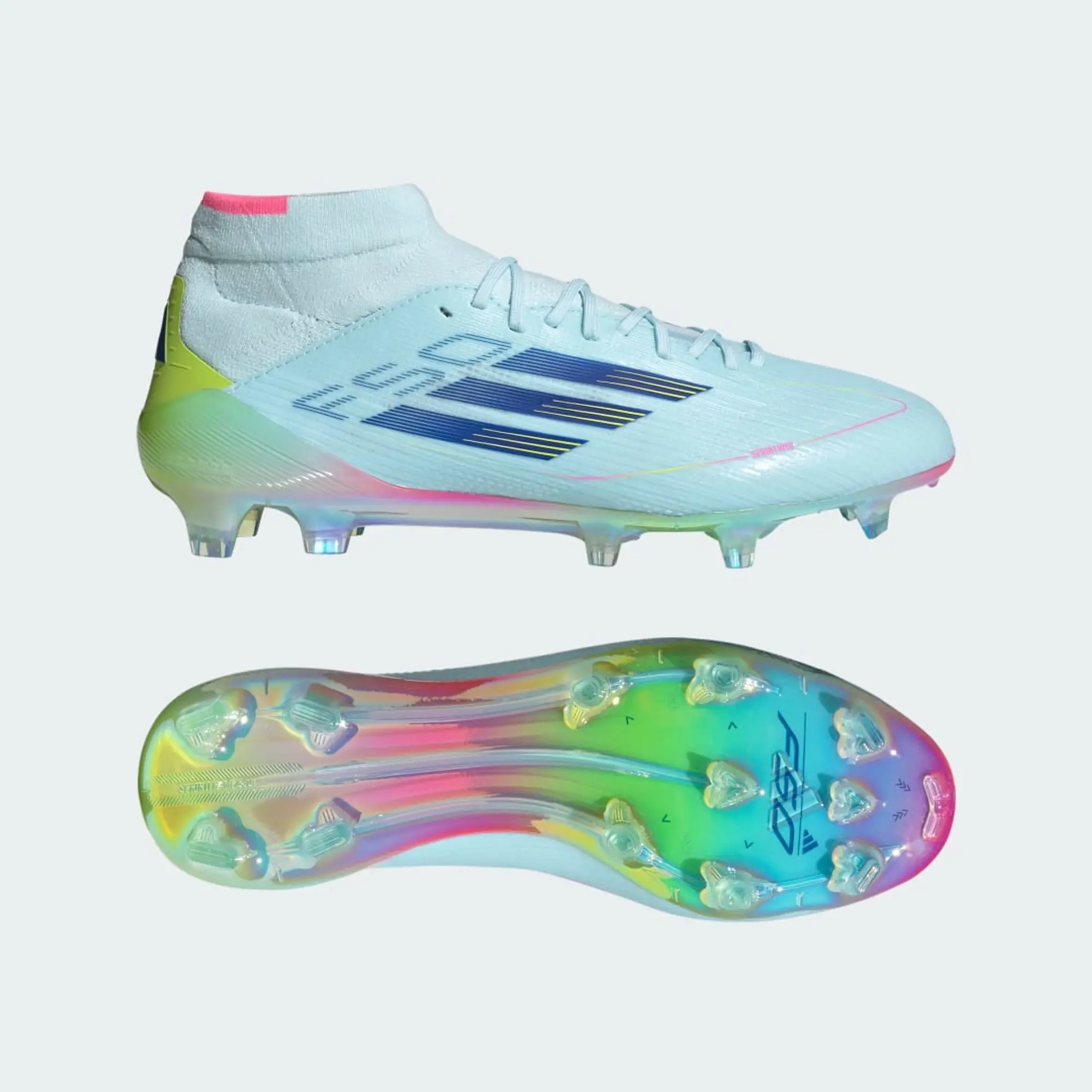 adidas F50 Elite Mid-Cut Womens Firm Ground Football Boots - Blue