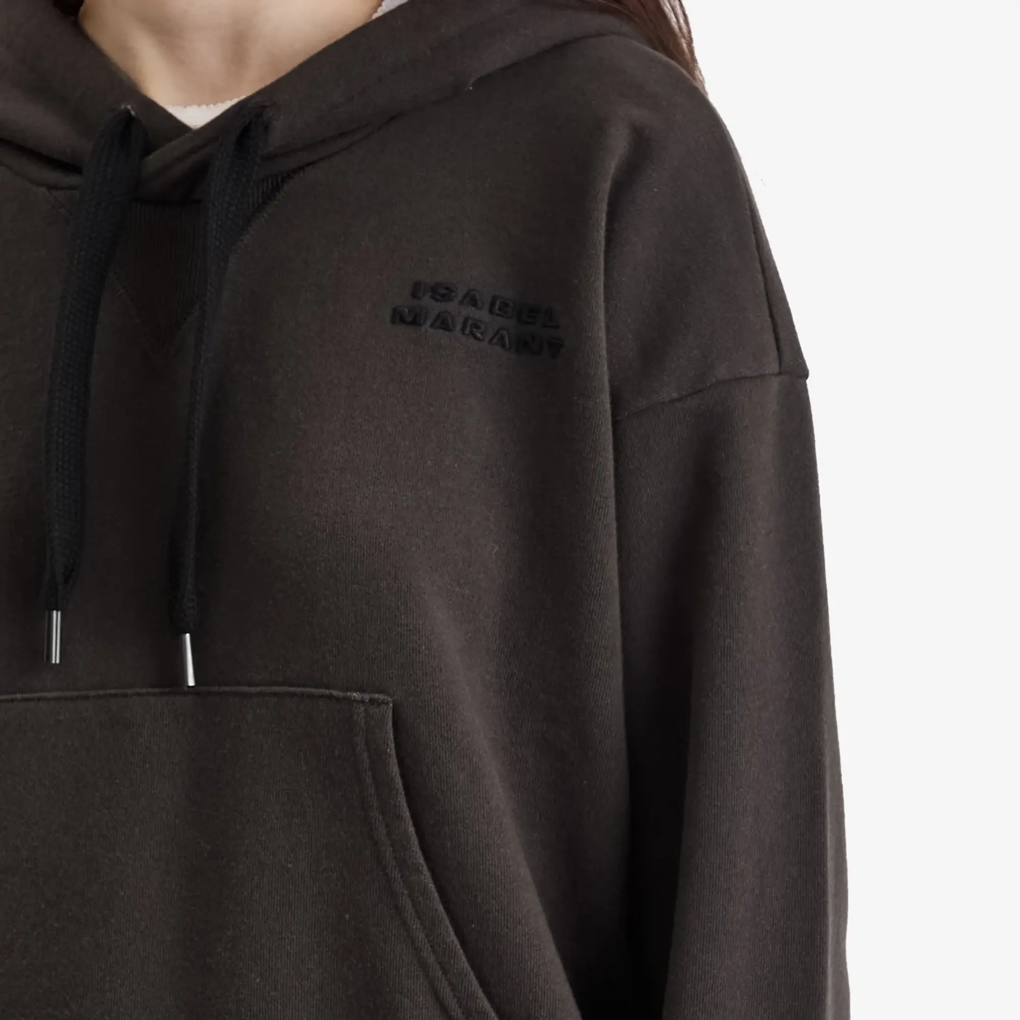 Isabel Marant Women's Sylla Logo Hoodie Faded Black