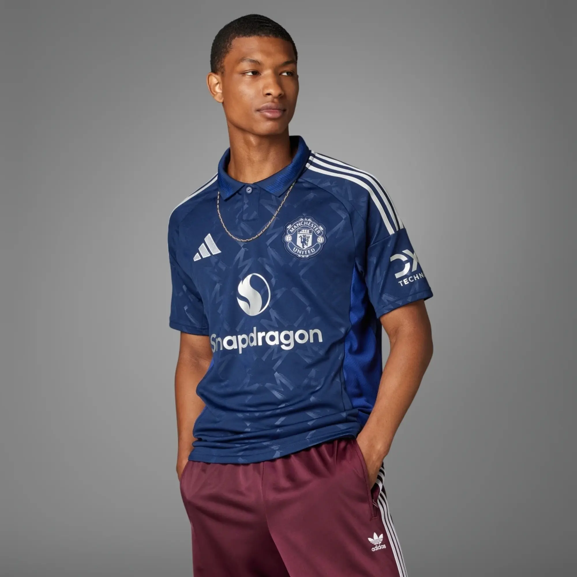 adidas Manchester United Mens SS Away Shirt 2024/25