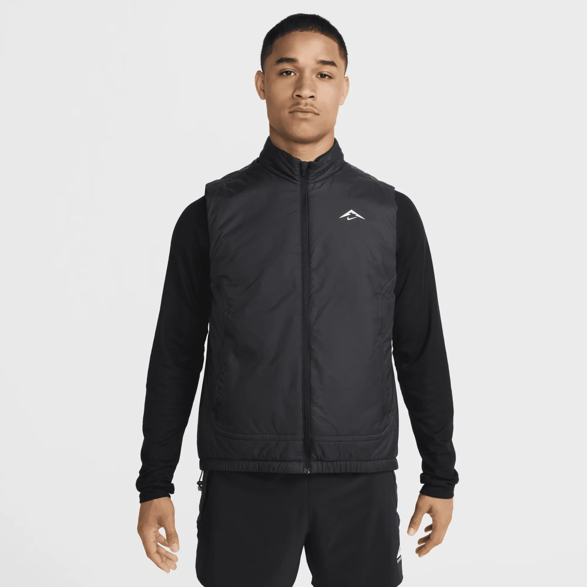 Nike Trail PrimaLoft® Men's Therma-FIT Running Gilet - Black - Recycled Fibres