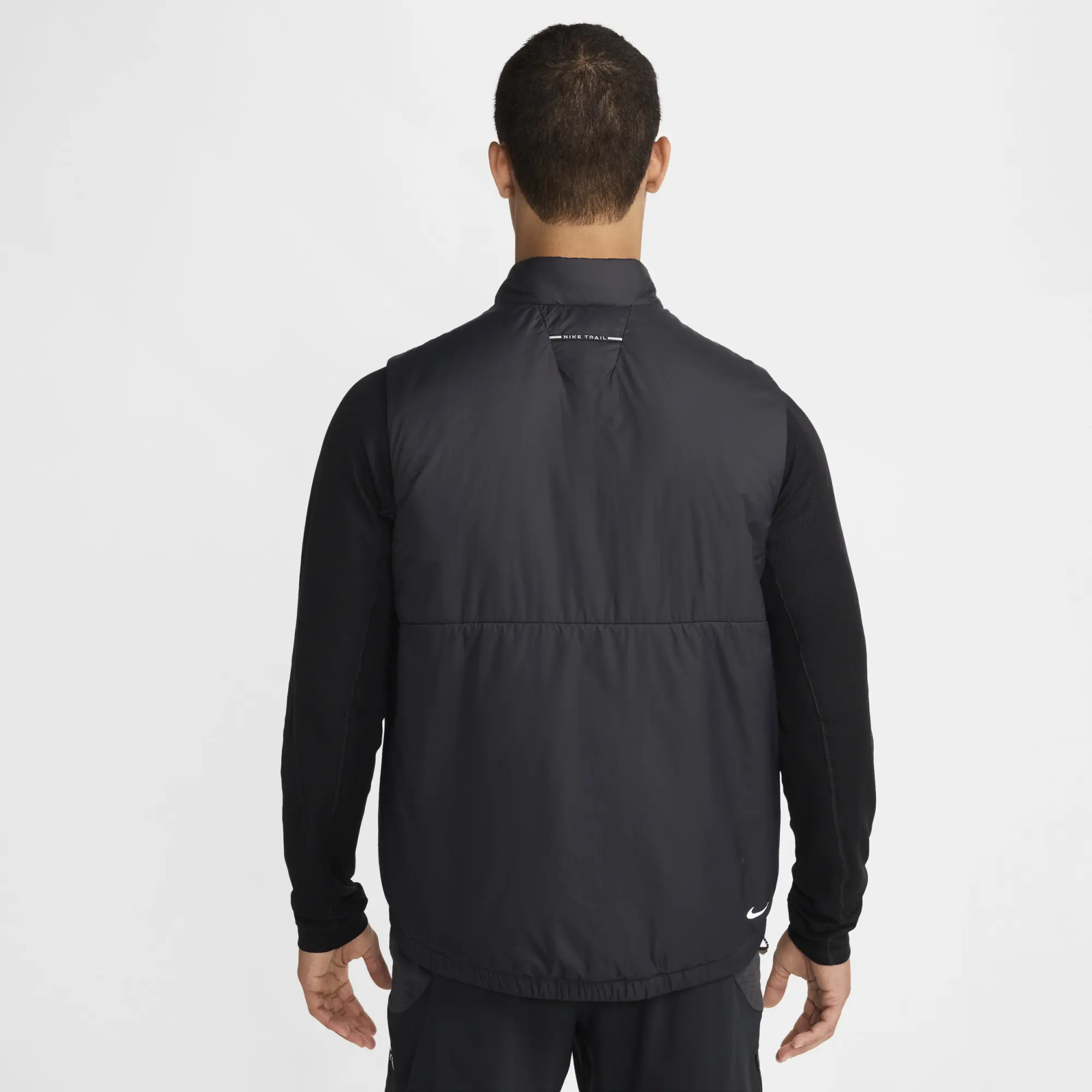 Nike Trail PrimaLoft® Men's Therma-FIT Running Gilet - Black - Recycled Fibres