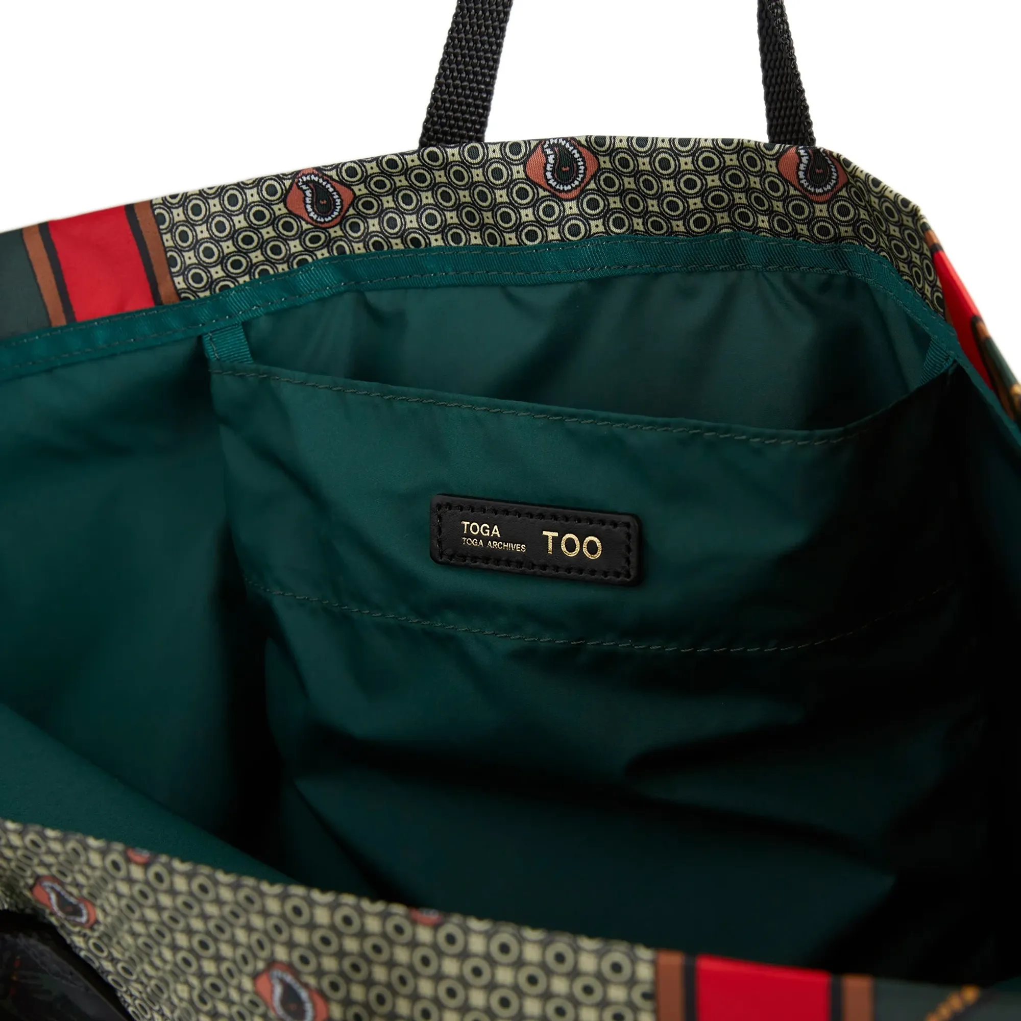 TOGA Women's Archives Print tote bag Green | TZ242-AG970-10