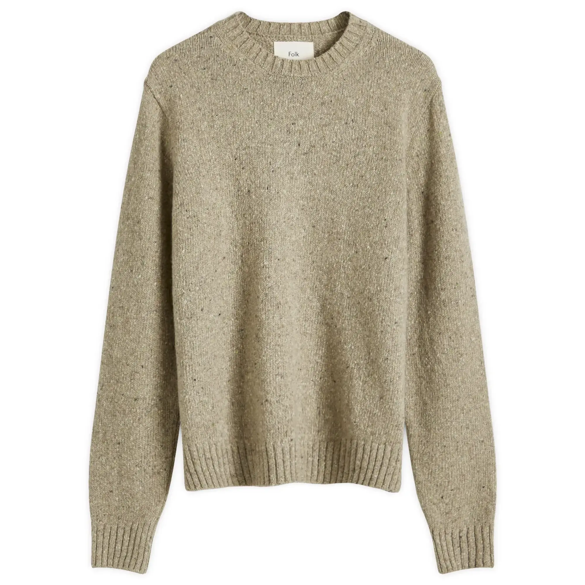Folk Men's Chain Crew Knit Light Sage