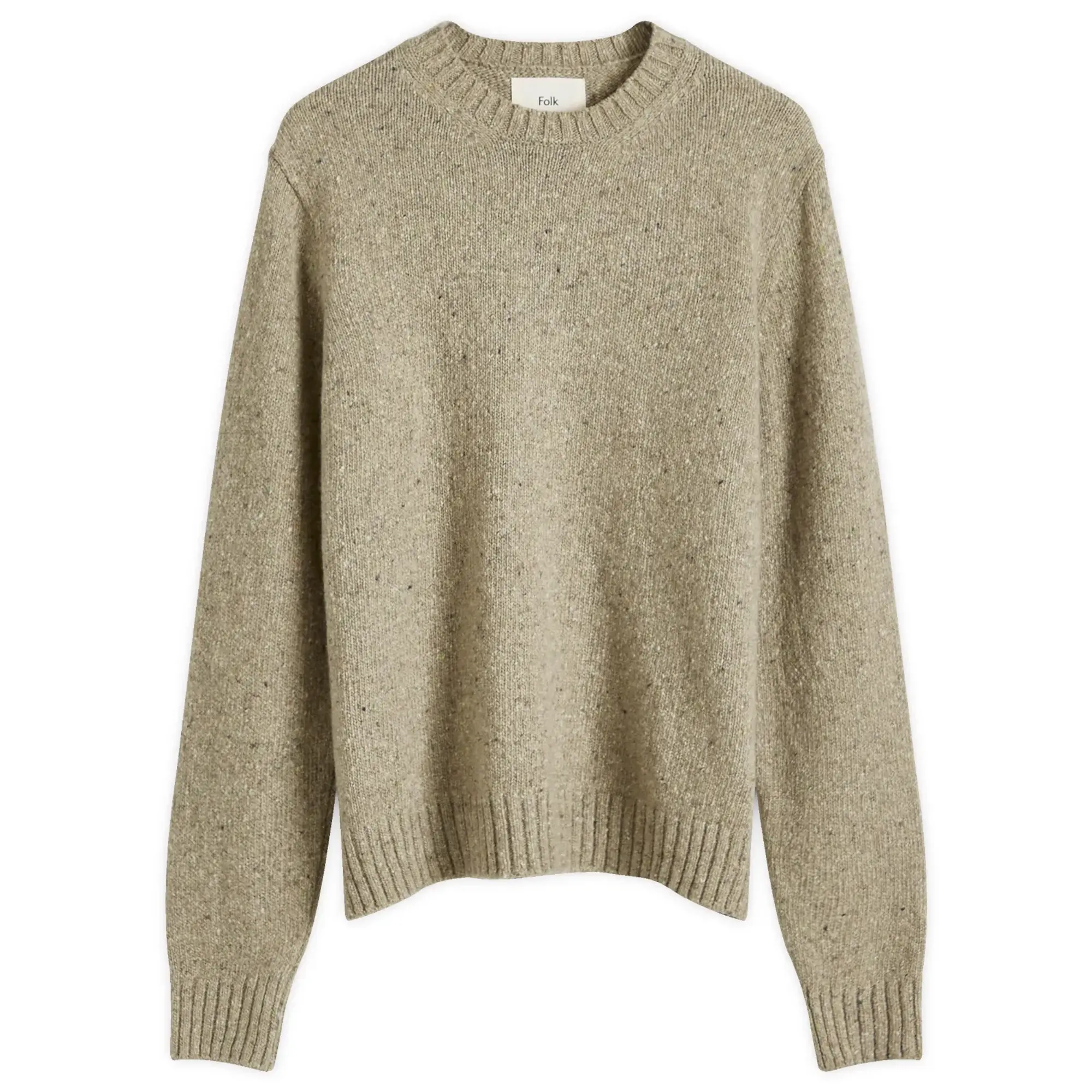 Folk Men's Chain Crew Knit Light Sage