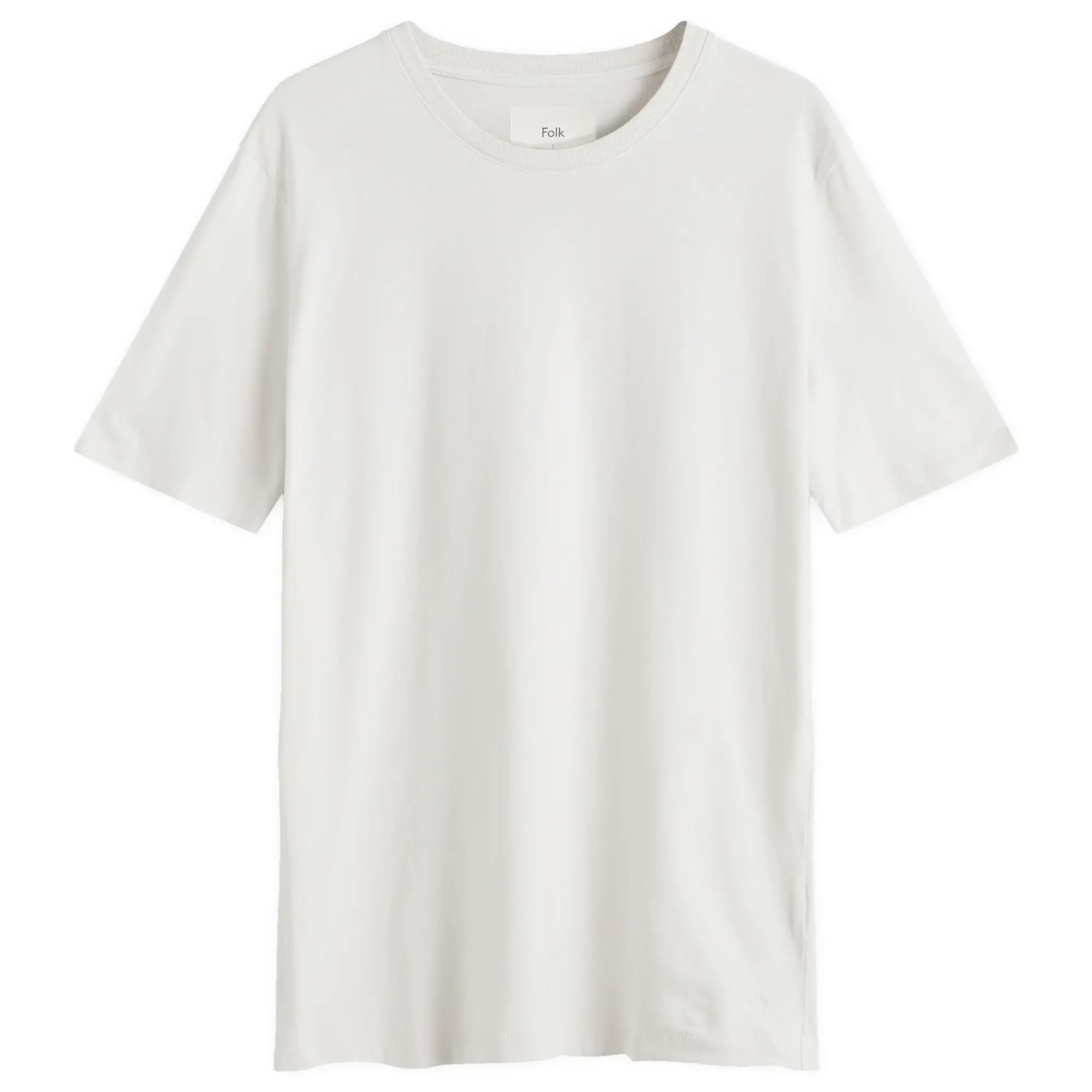 Folk Men's Contrast Sleeve T-Shirt Ecru