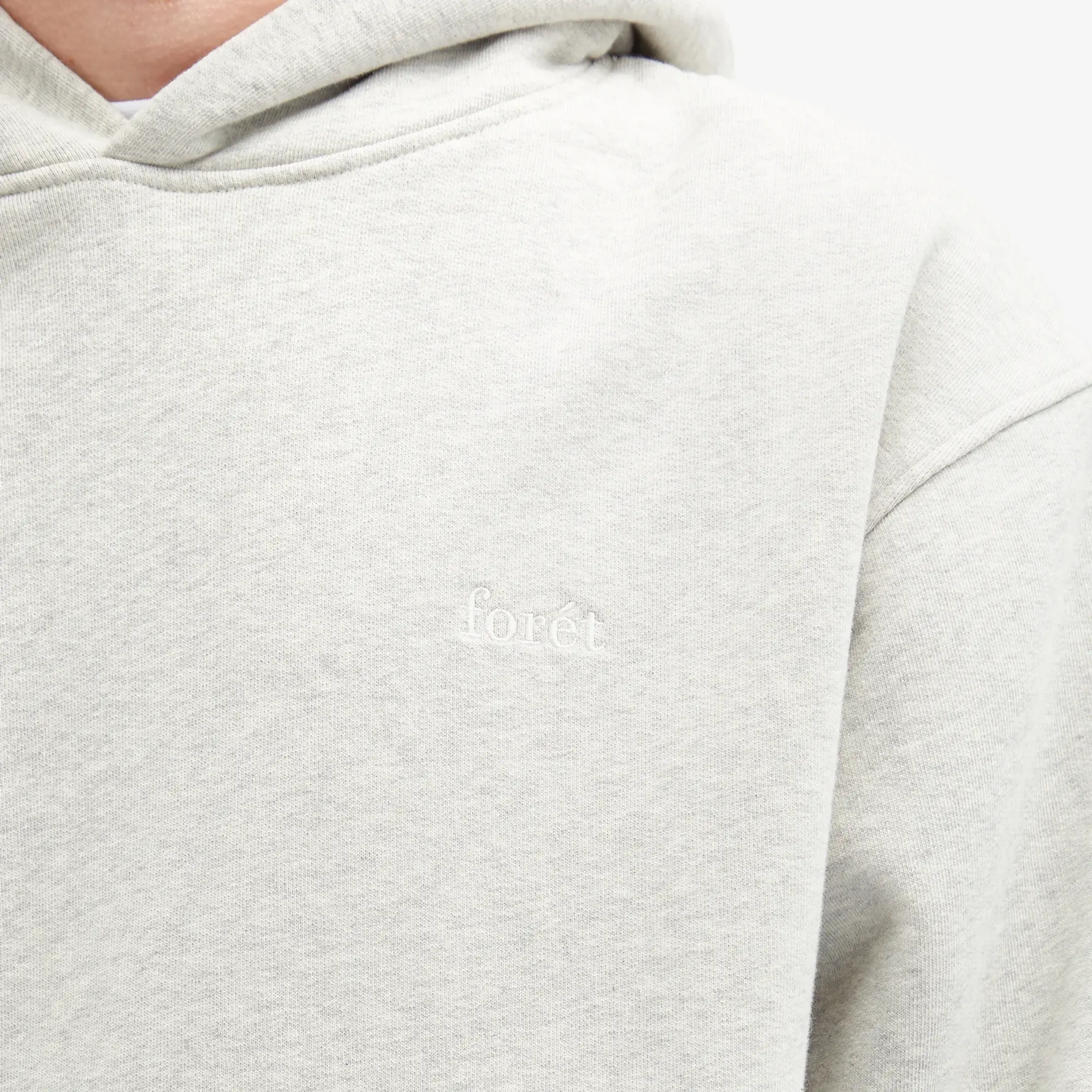 Foret Men's Noon Hoodie Snow Melange