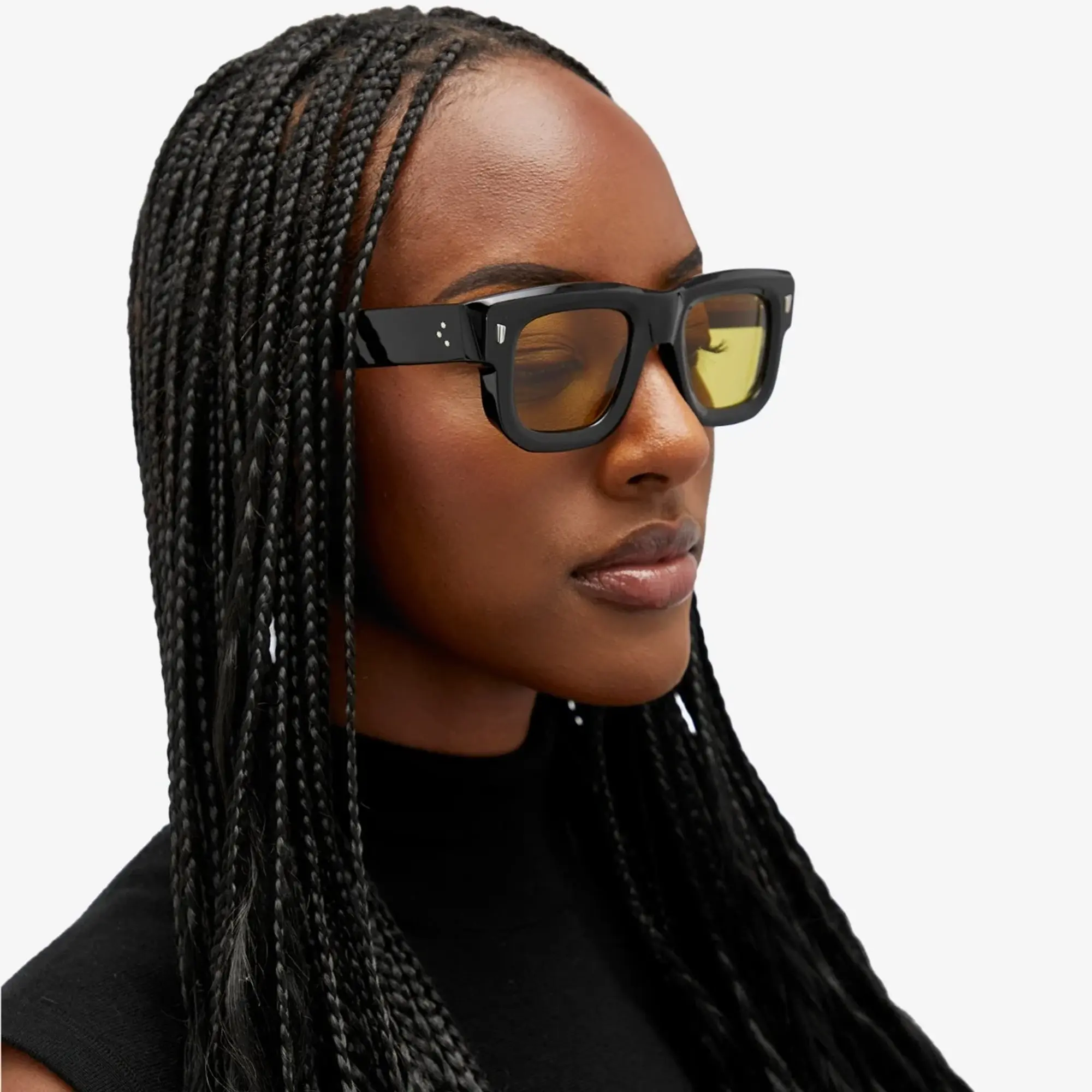 Cutler and Gross 1402 Sunglasses Black/Yellow
