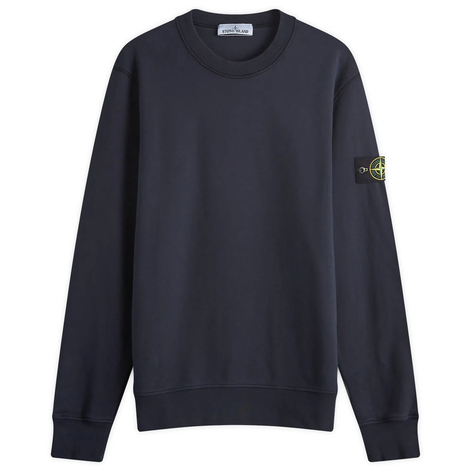 Stone Island Men's Garment Dyed Crew Sweatshirt Navy Blue