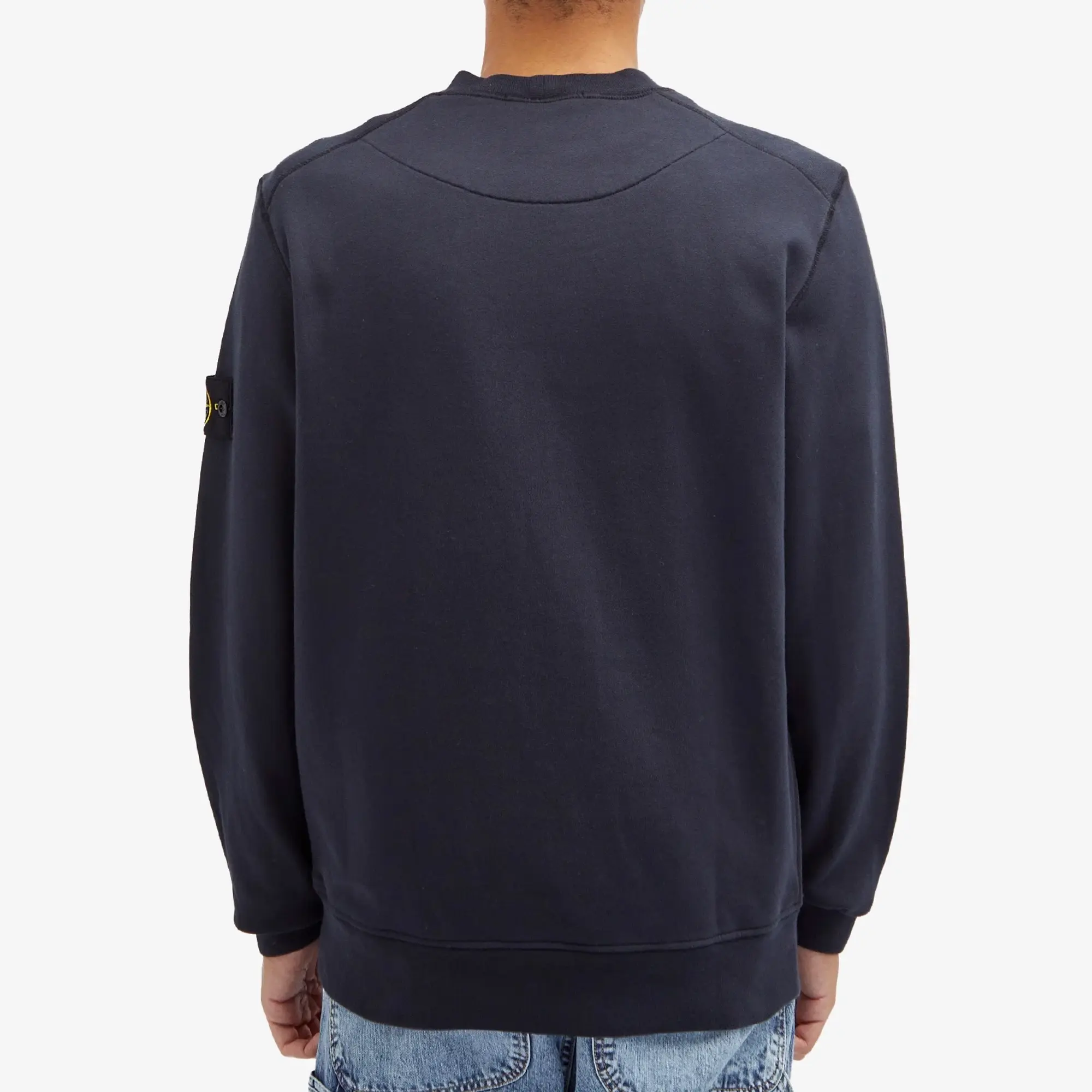 Stone Island Men's Garment Dyed Crew Sweatshirt Navy Blue