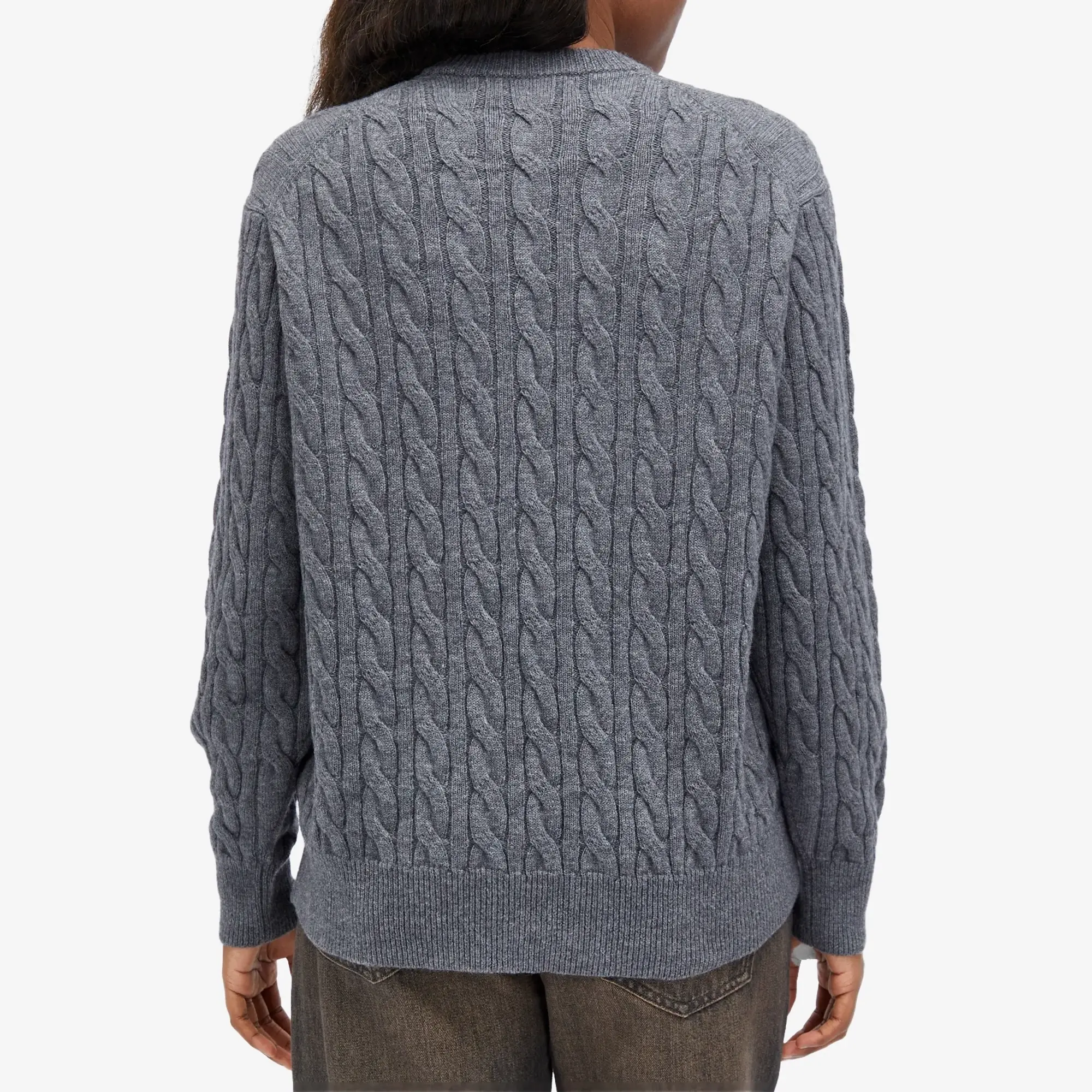 TOGA Women's Archives Cable knit pullover Grey
