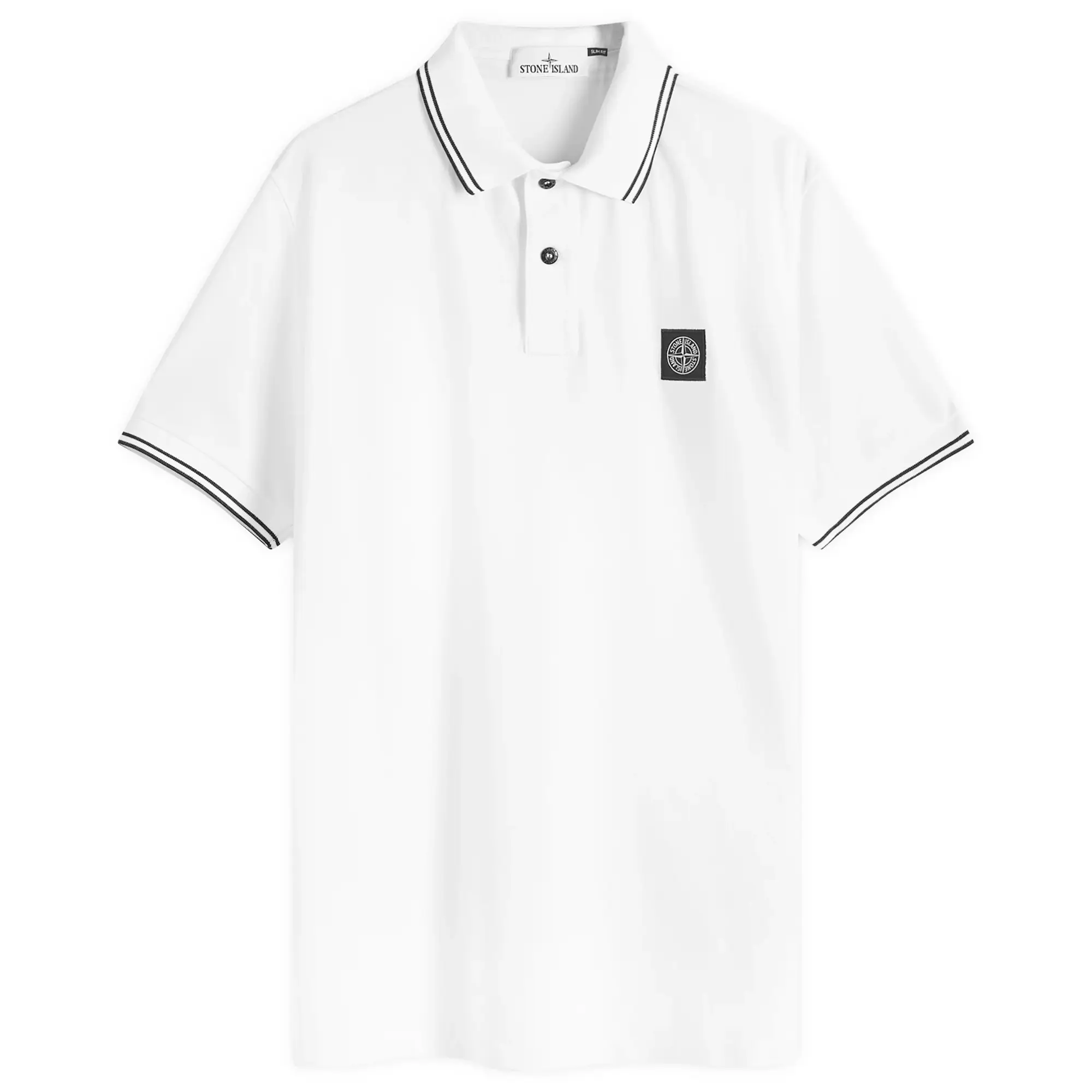 Stone Island Men's Patch Polo White