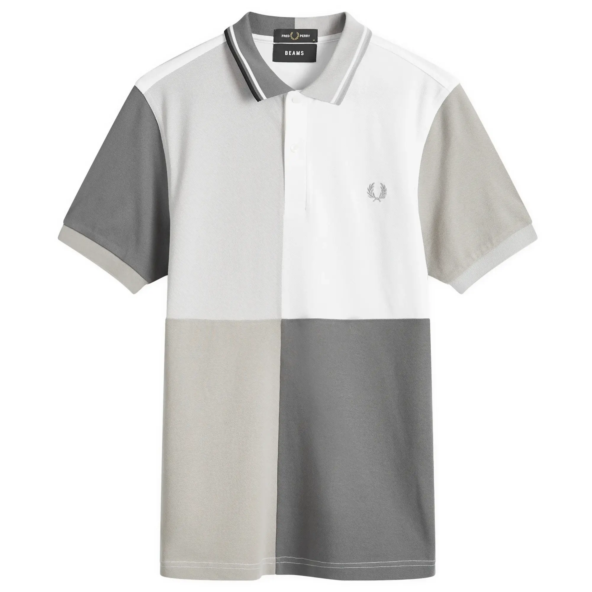 Fred Perry Men's x BEAMS Blank Canvas Polo White