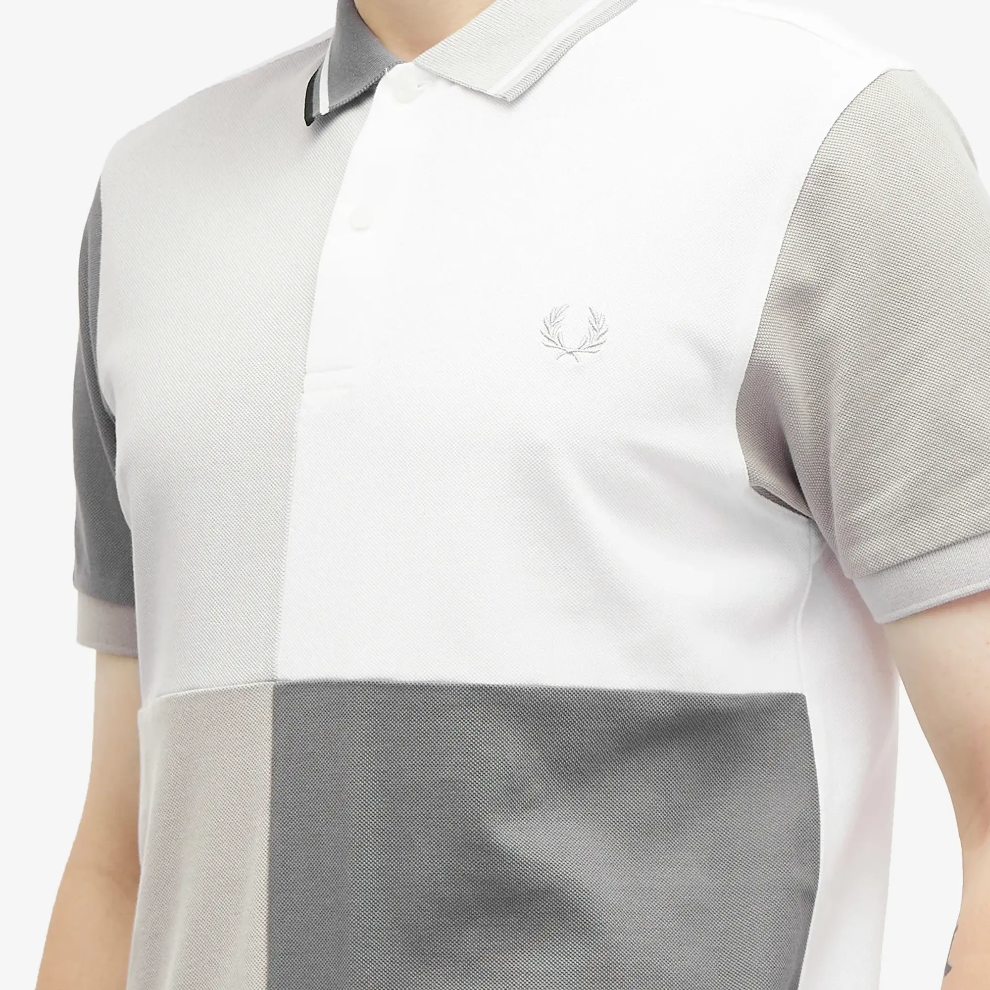 Fred Perry Men's x BEAMS Blank Canvas Polo White