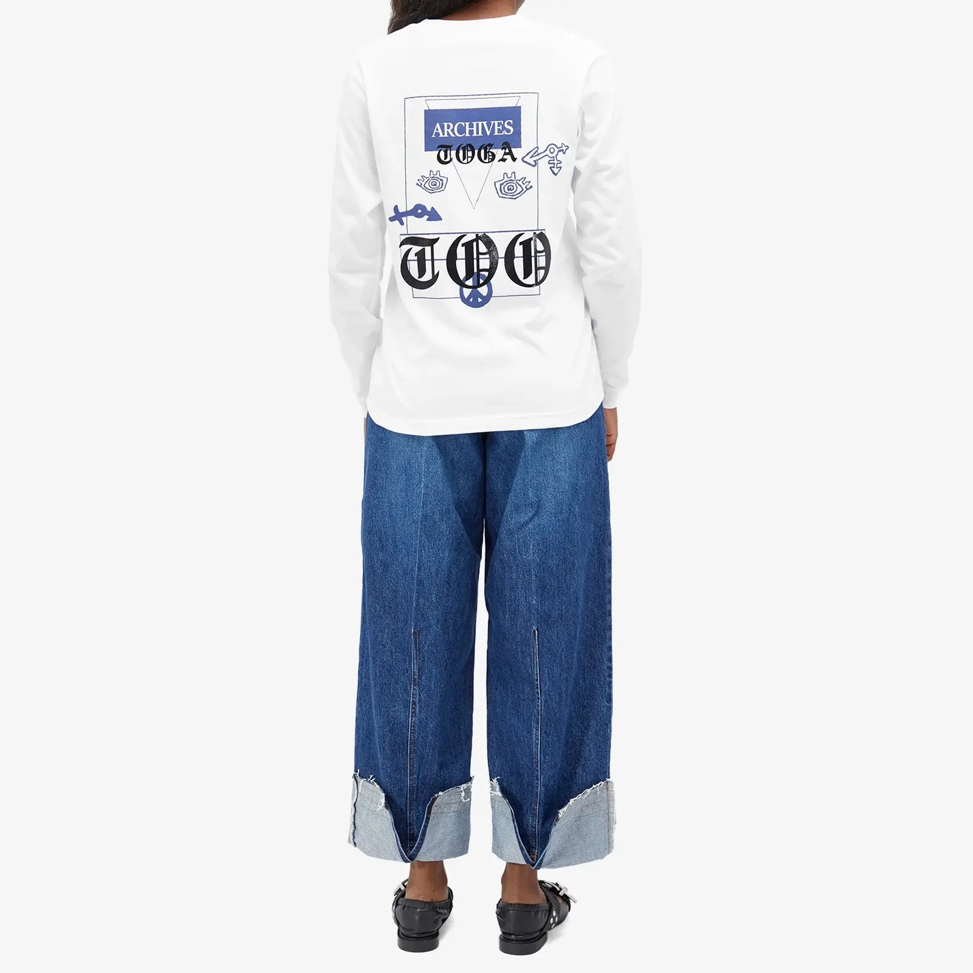 TOGA Women's Archives Print tee White