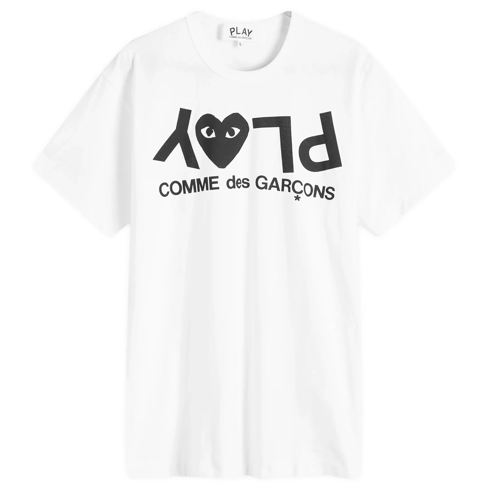 Comme des Garçons Play Men's Logo Print T-Shirt White