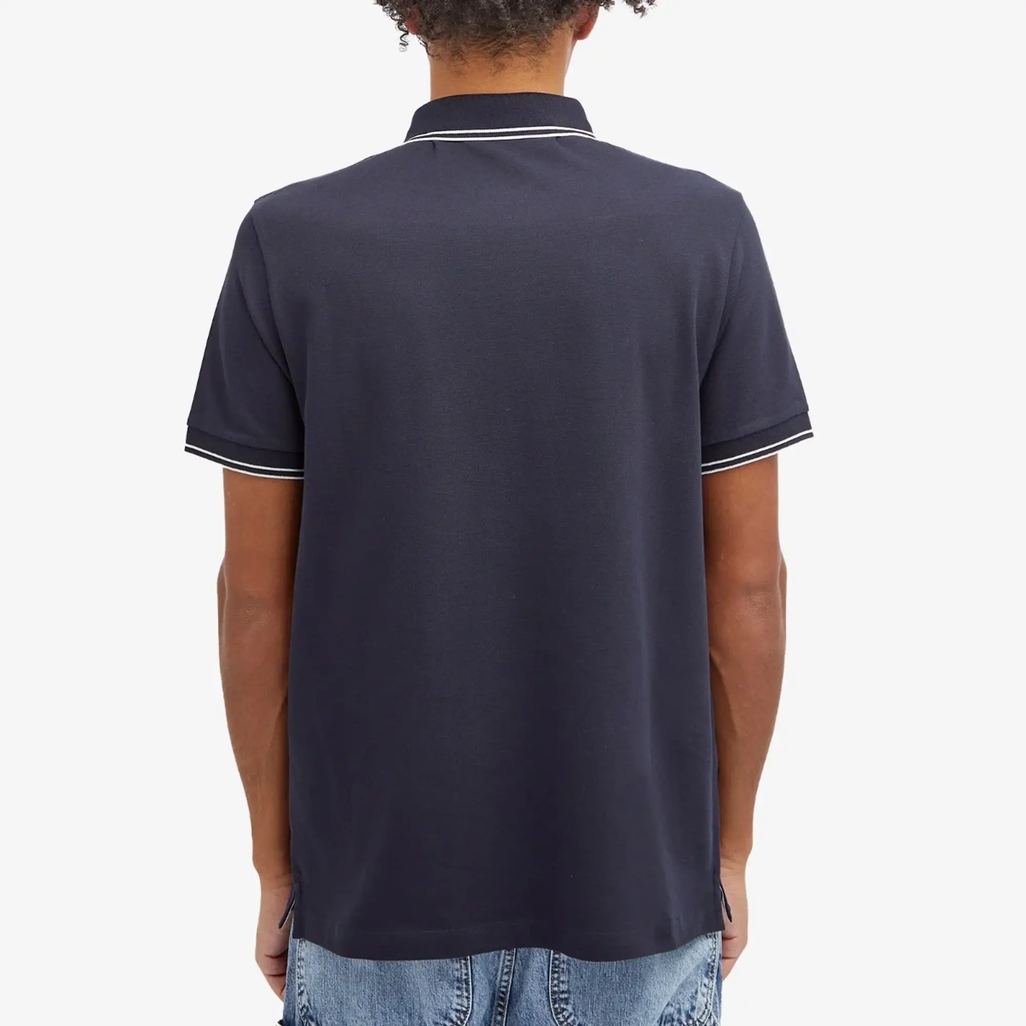 Stone Island Men's Patch Polo Navy Blue