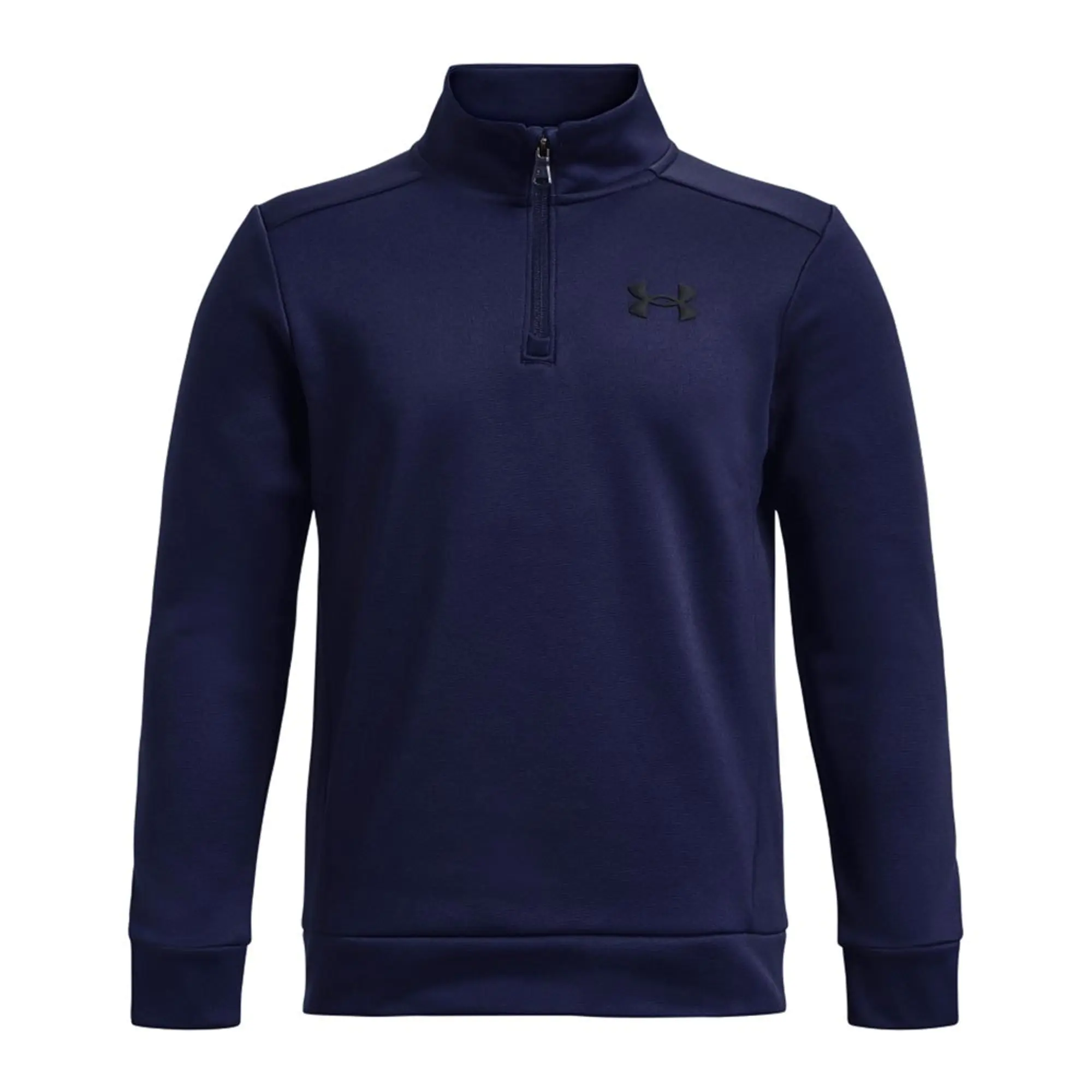 Under Armour Boys' Armour Fleece® ¼ Zip Midnight Navy / Black YLG (59 - 63 in)
