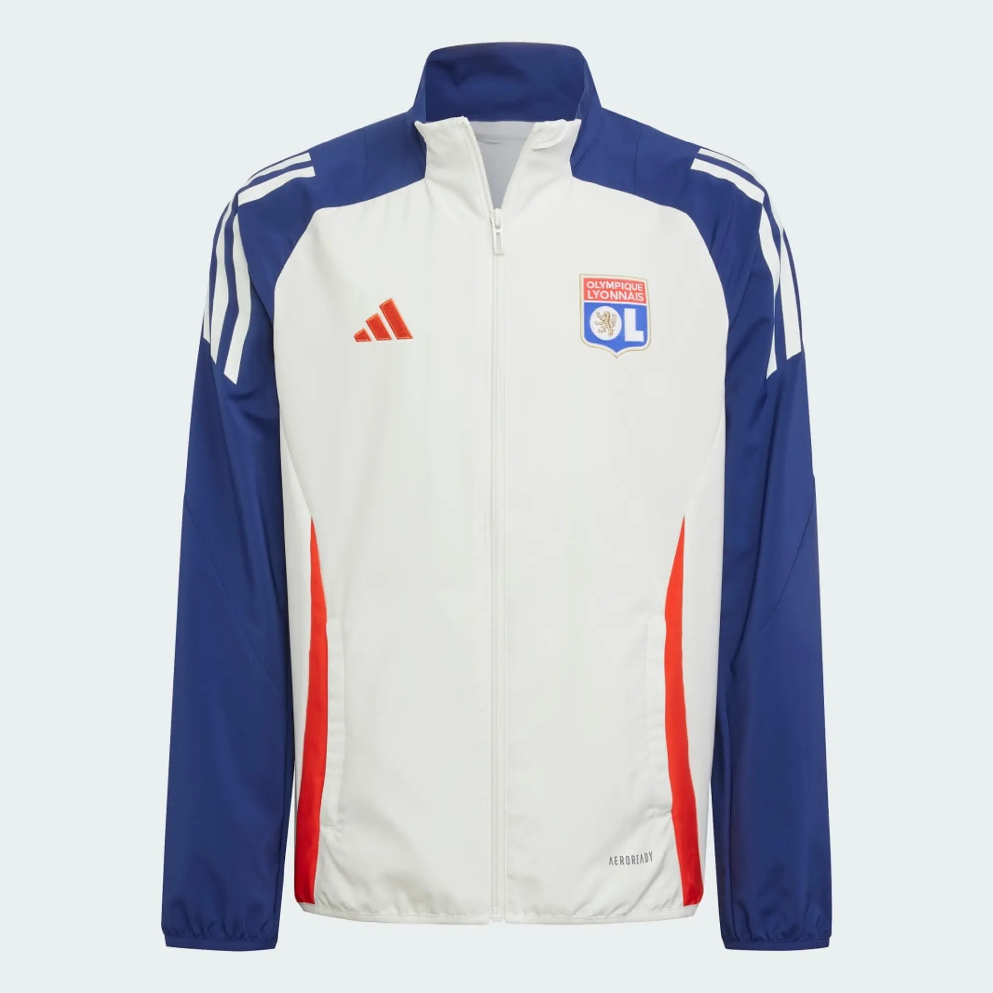 Adidas Olympique Lyon 24/25 Junior Presentation Tracksuit Jacket  7-8 Years -