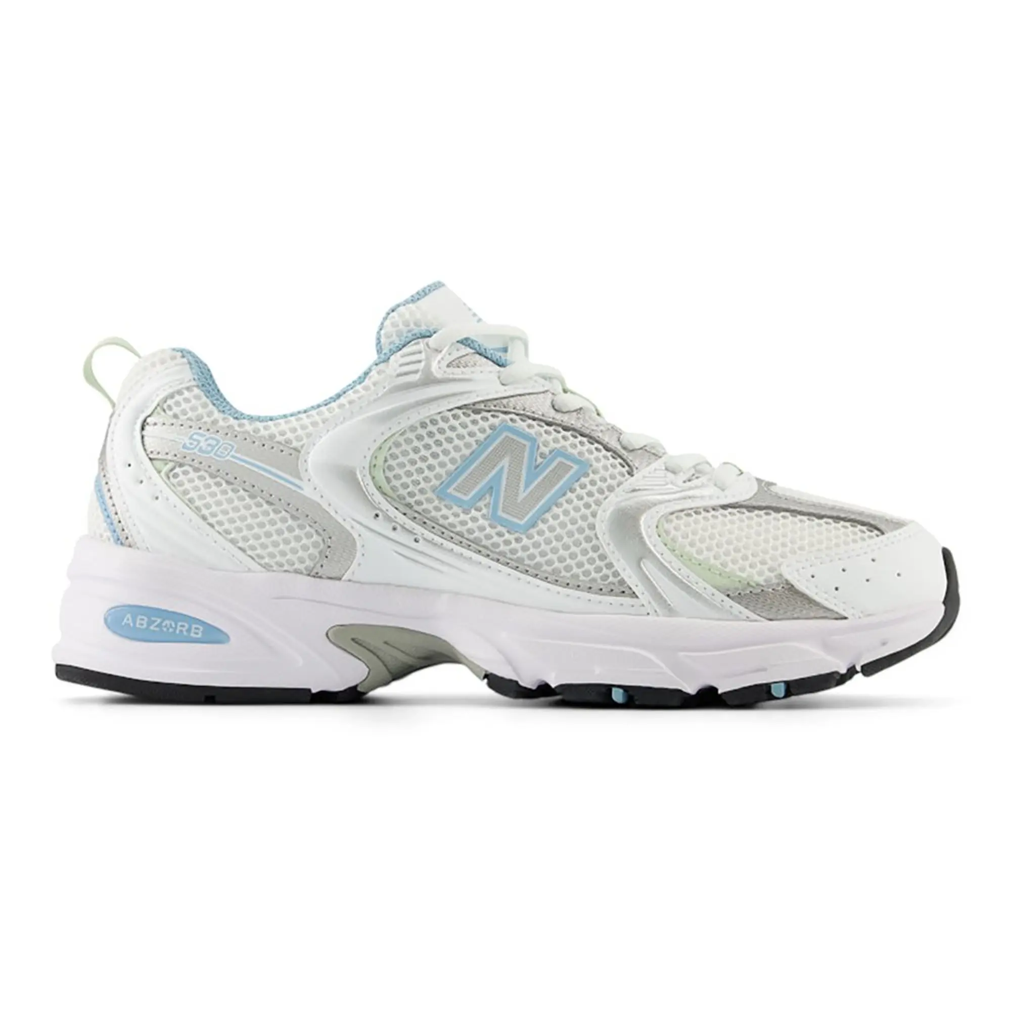 New Balance 530 trainers in white & blue