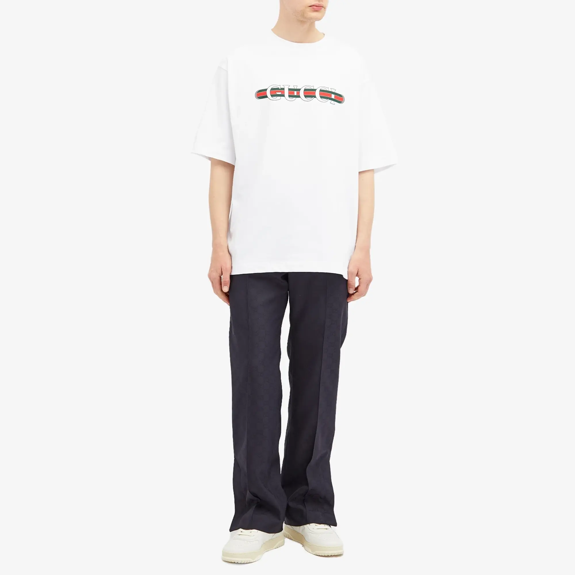 Gucci Men's Jacquard GG Trousers Ink