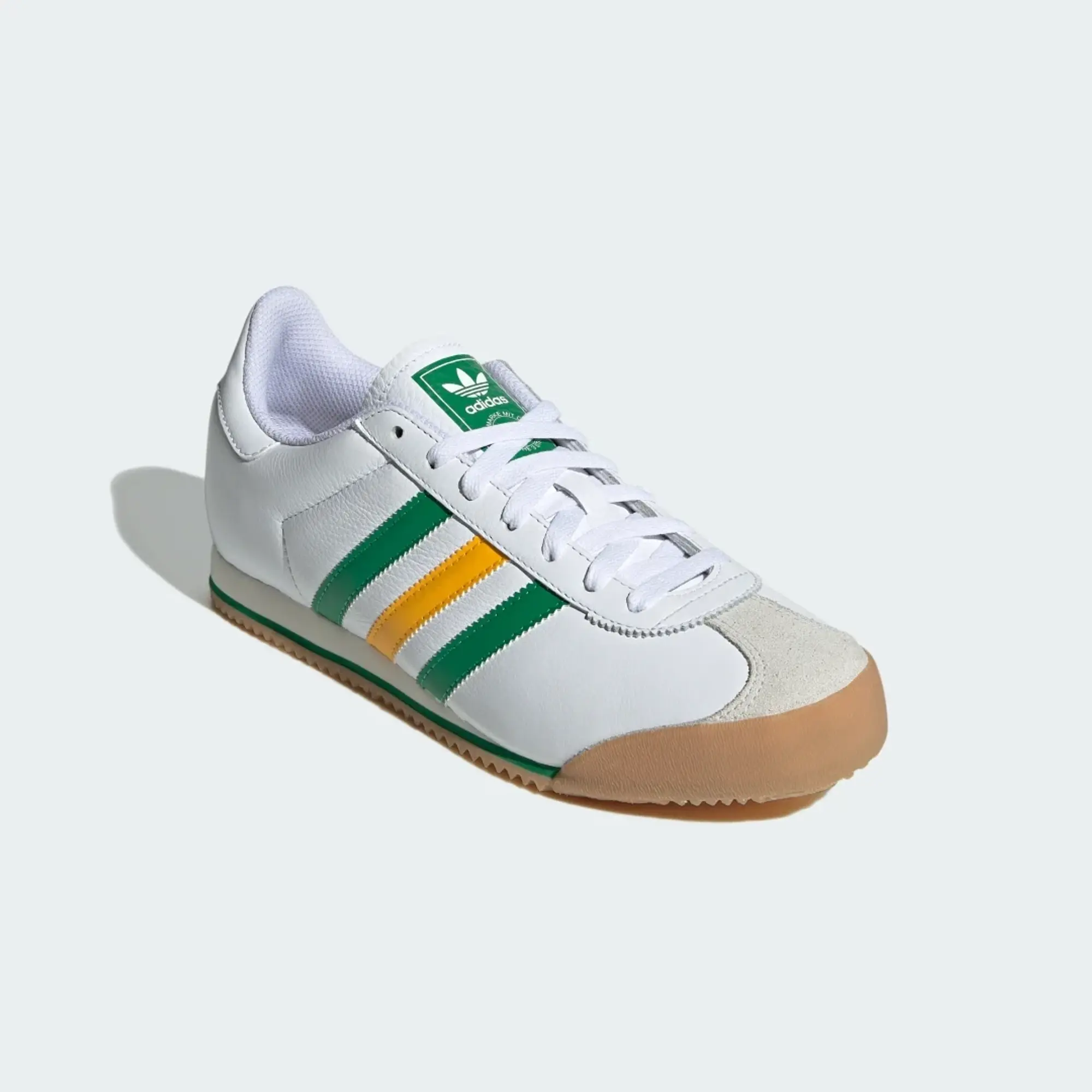 Adidas Originals K 74 Trainers In White And Yellow-Multi