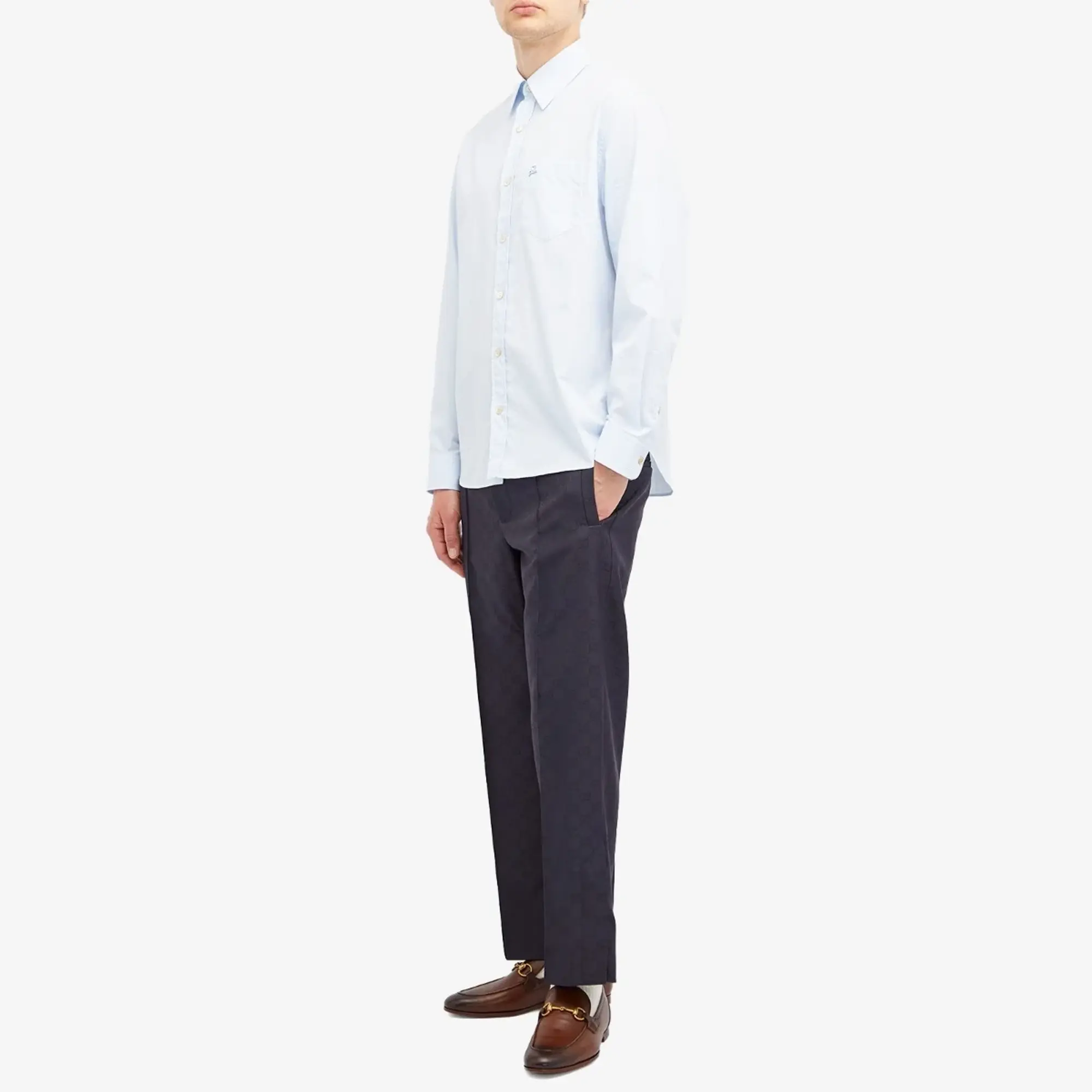 Gucci Men's Jacquard GG Trousers Ink Mix