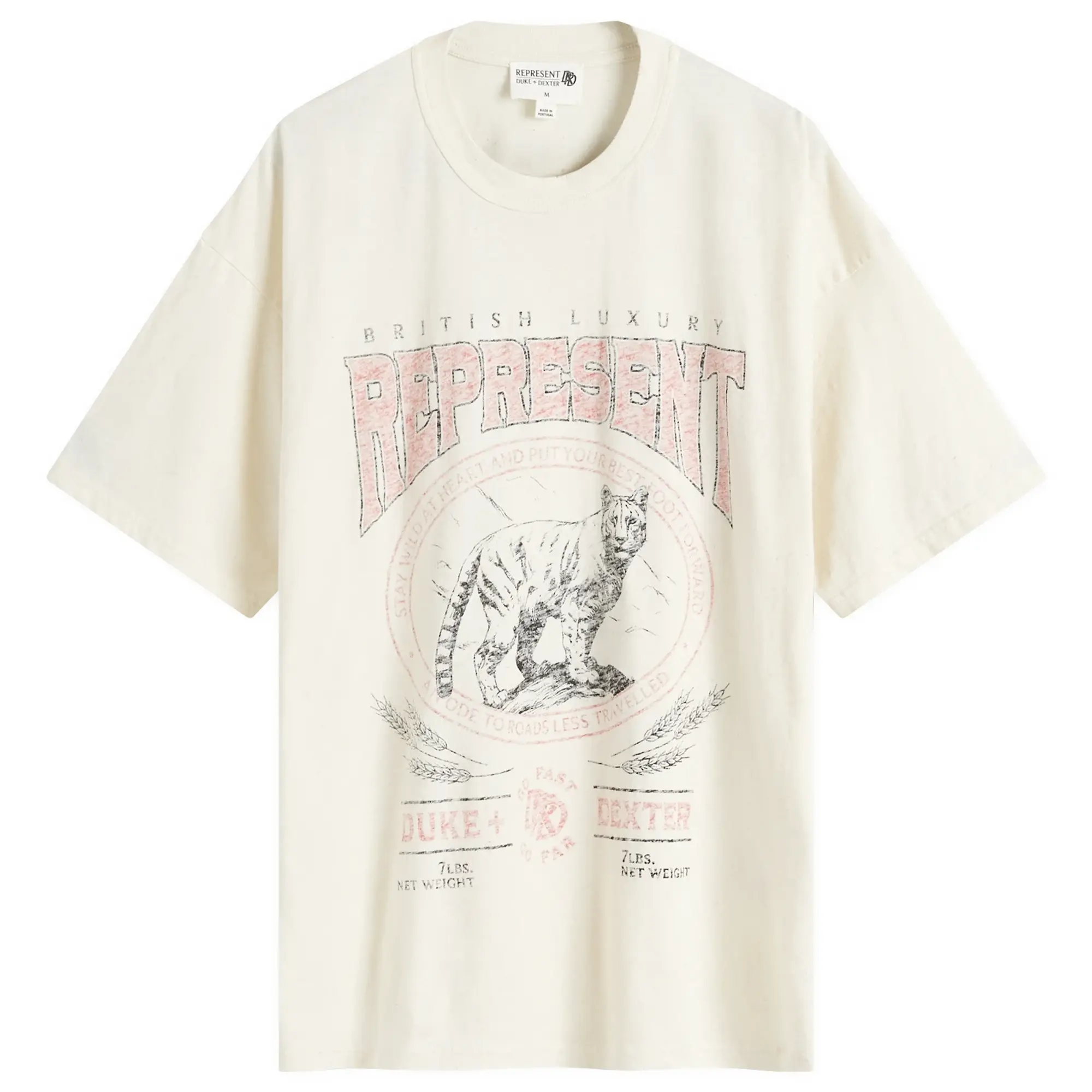 Represent Men's D+D Mountain Lion T-Shirt Ecru