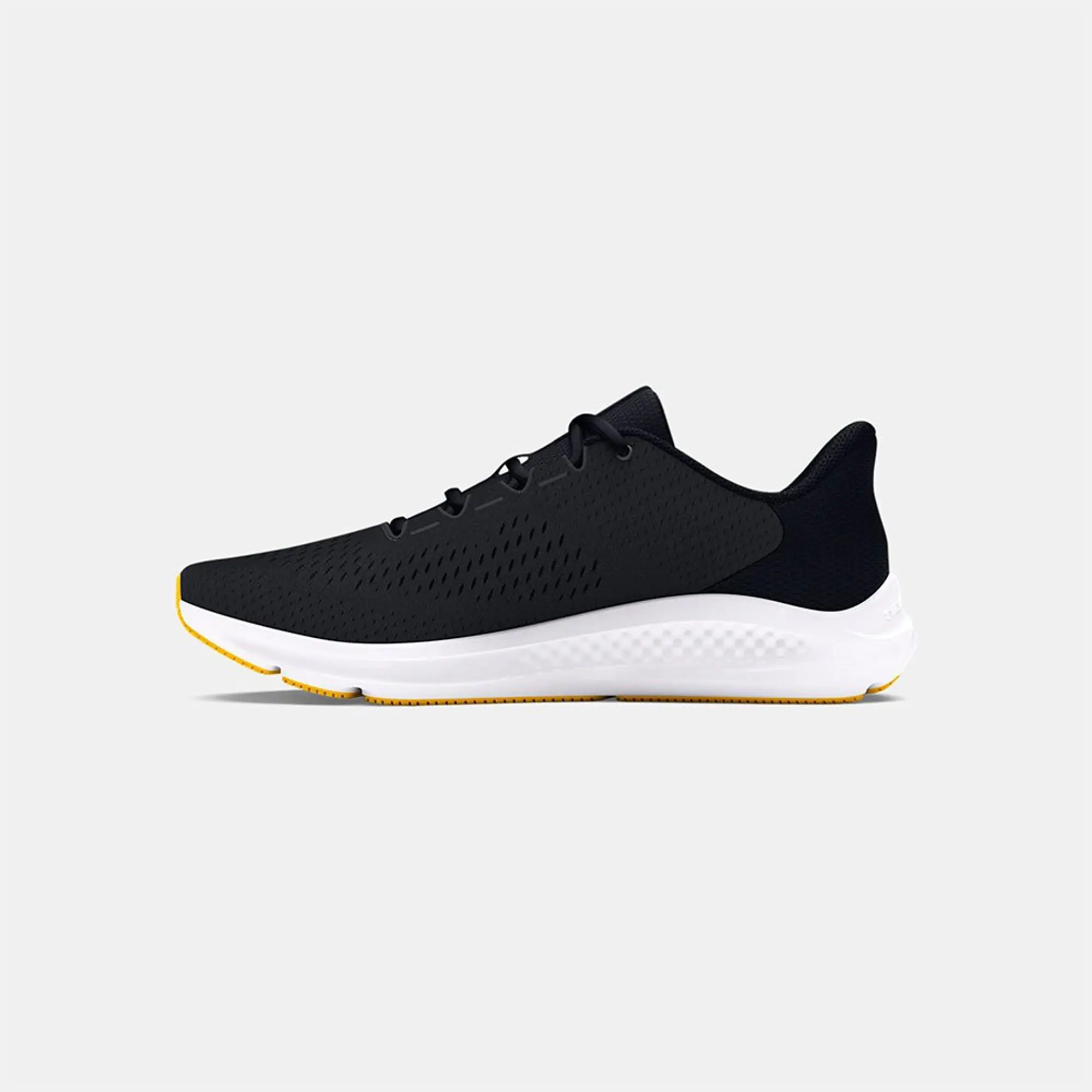 Men's  Under Armour  Charged Pursuit 3 Big Logo Running Shoes Anthracite / Black / Taxi 9