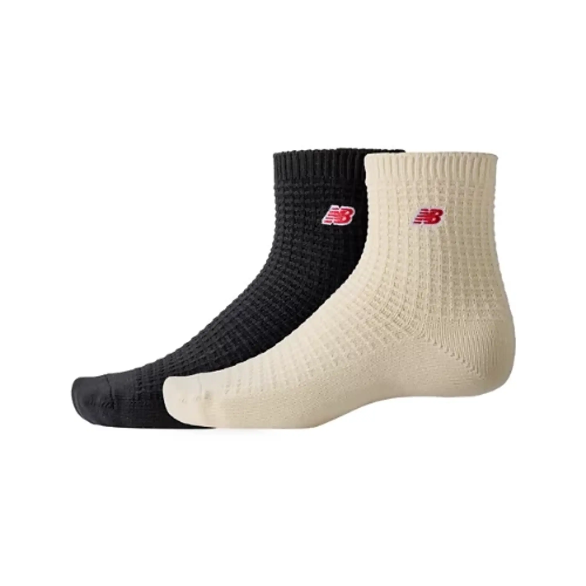 New Balance Waffle Knit Ankle Socks 2-Pack Multicolor L