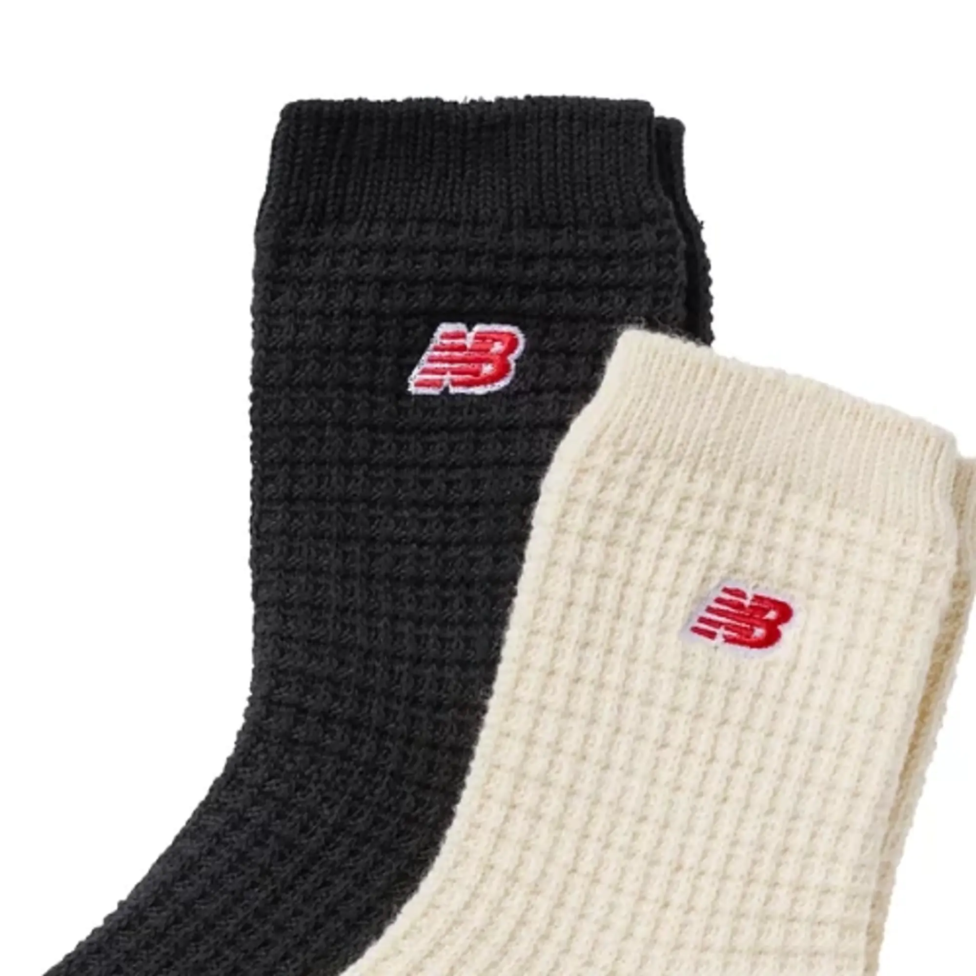 New Balance Waffle Knit Ankle Socks 2-Pack Multicolor L